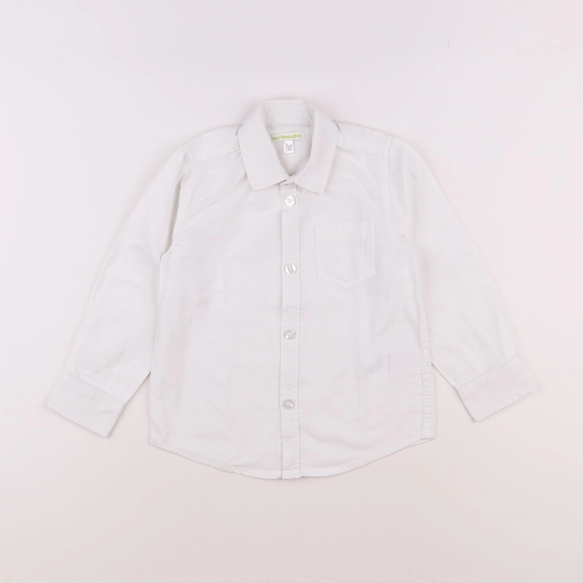 Vertbaudet - chemise blanc - 5 ans