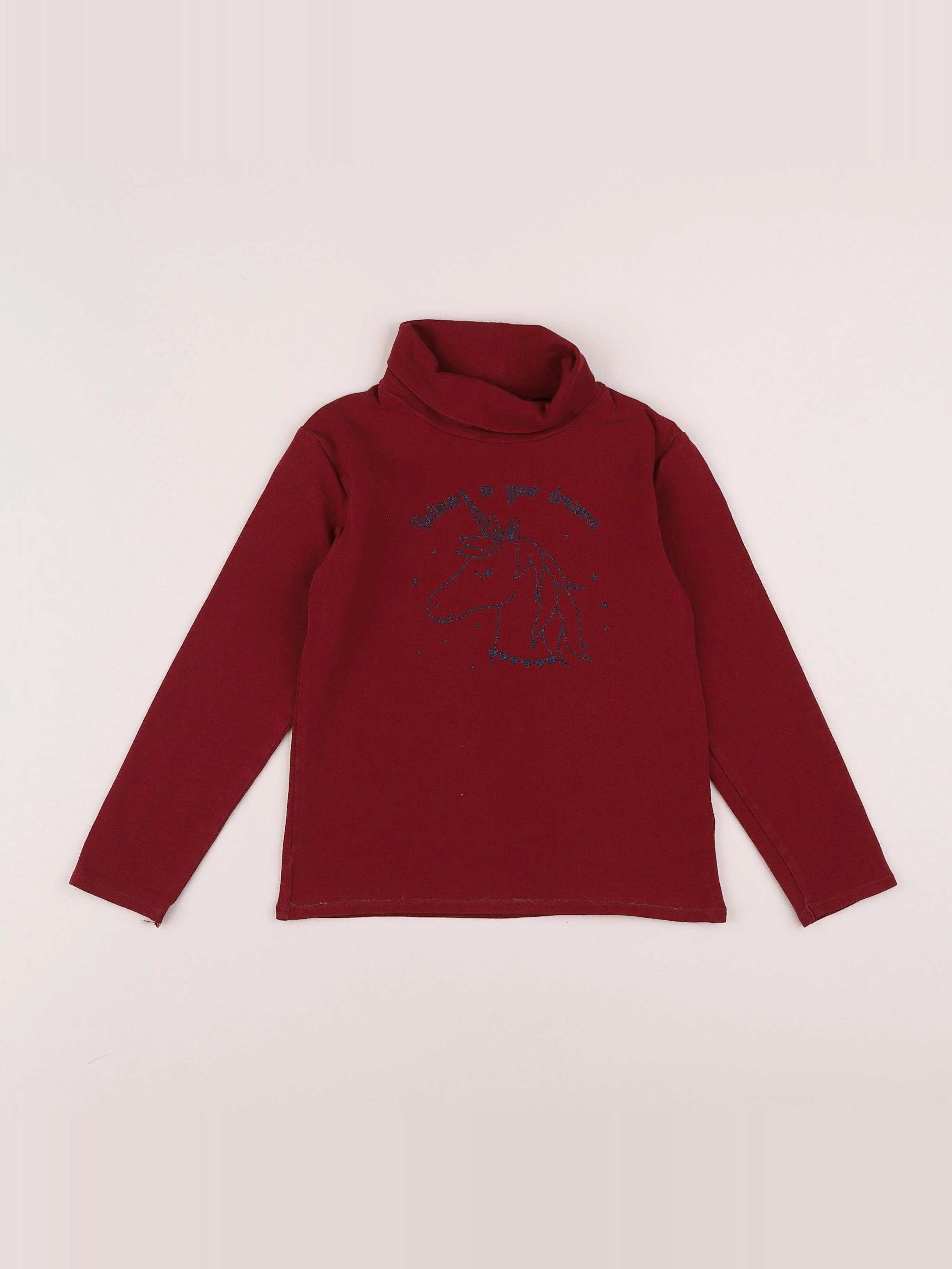 Vertbaudet - sous-pull rouge - 6 ans