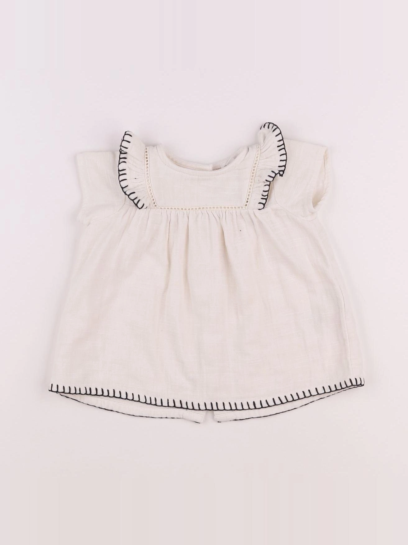 Vertbaudet - robe beige - 3 mois