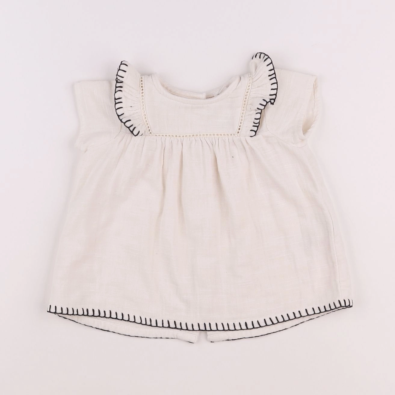 Vertbaudet - robe beige - 3 mois