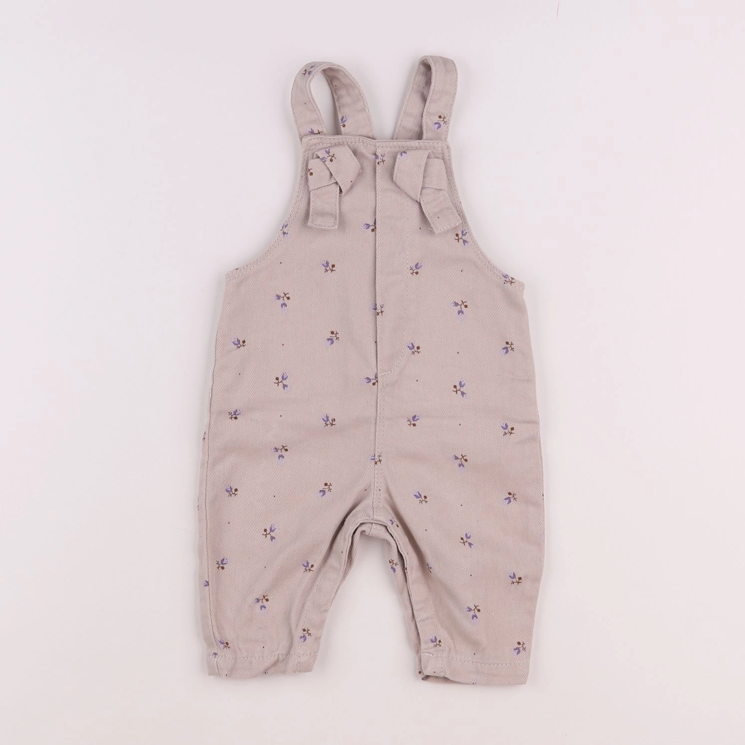 Vertbaudet - salopette beige - 3 mois
