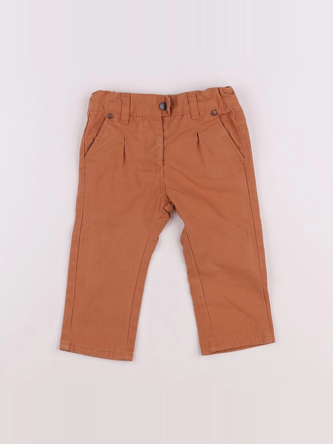 Vertbaudet - pantalon marron - 9 mois