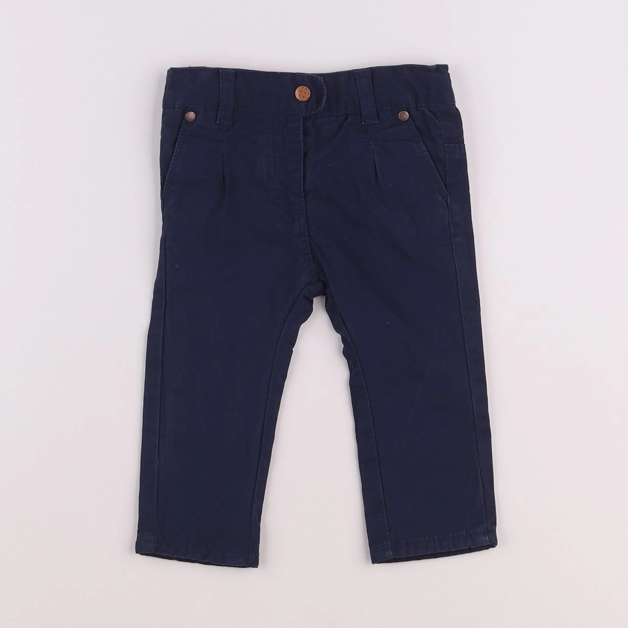 Vertbaudet - pantalon bleu - 6 mois