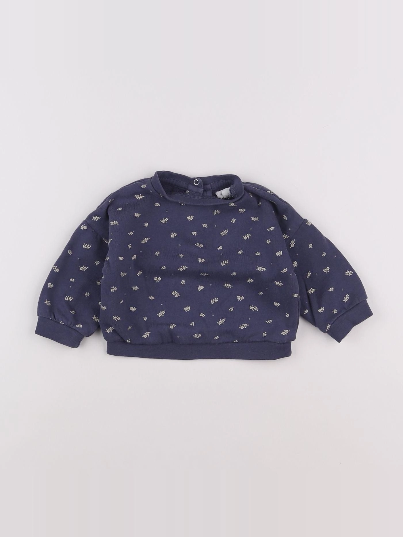 Vertbaudet - sweat bleu - 6 mois