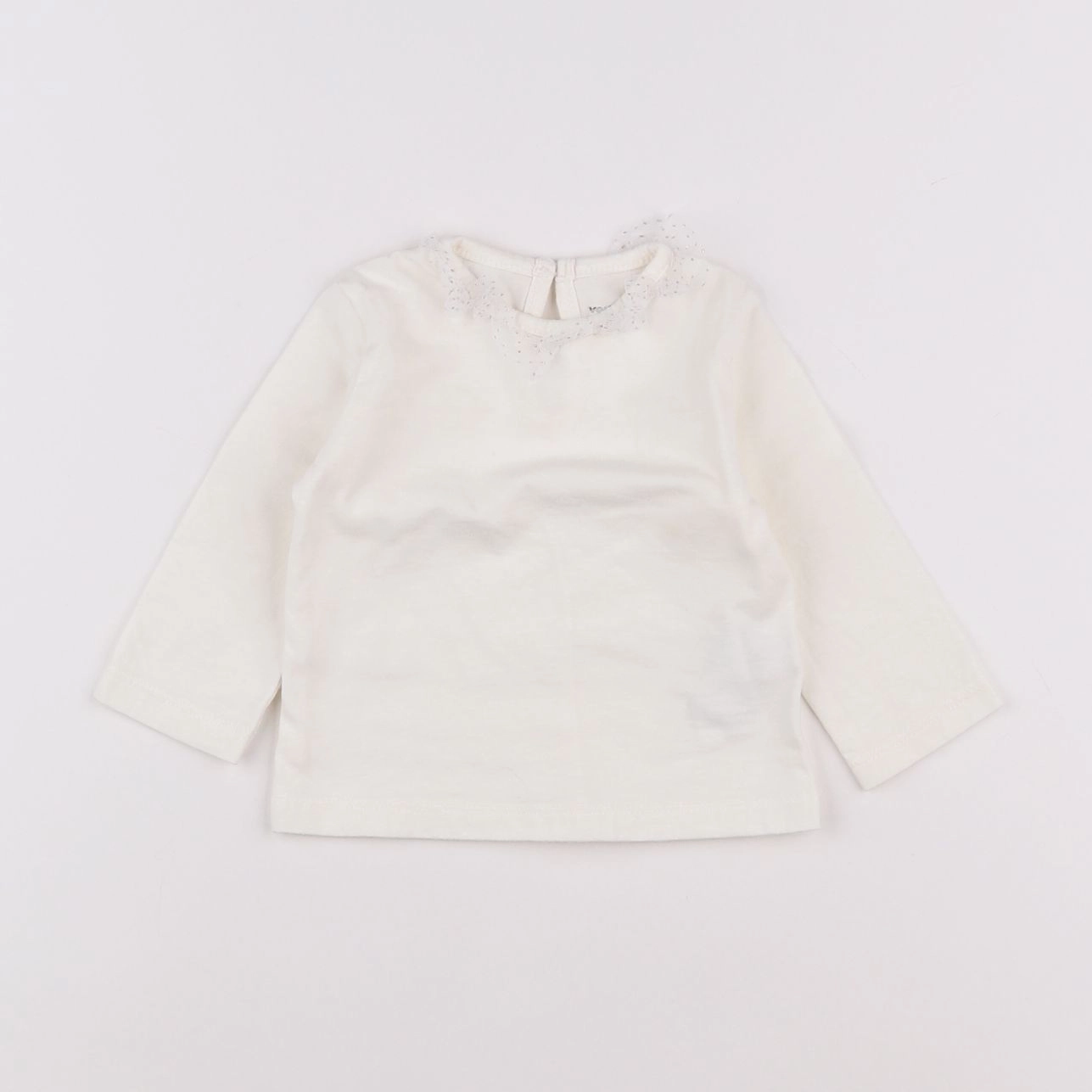 Vertbaudet - tee-shirt beige - 6 mois