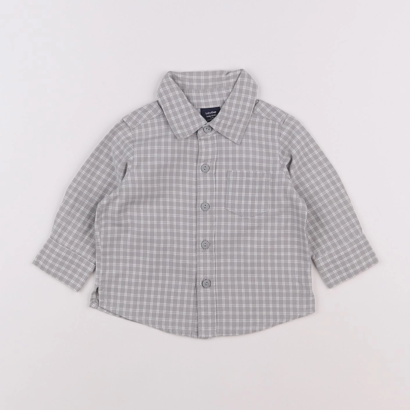 GAP - chemise gris - 3/6 mois