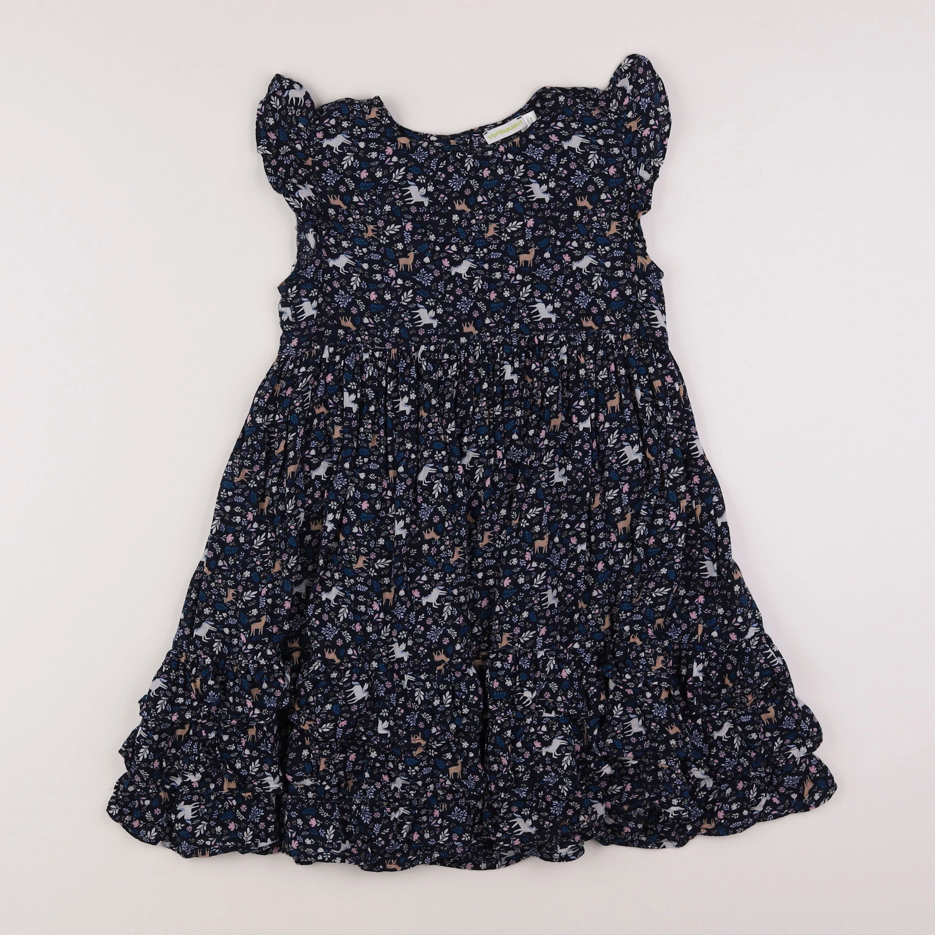 Vertbaudet - robe bleu - 8 ans