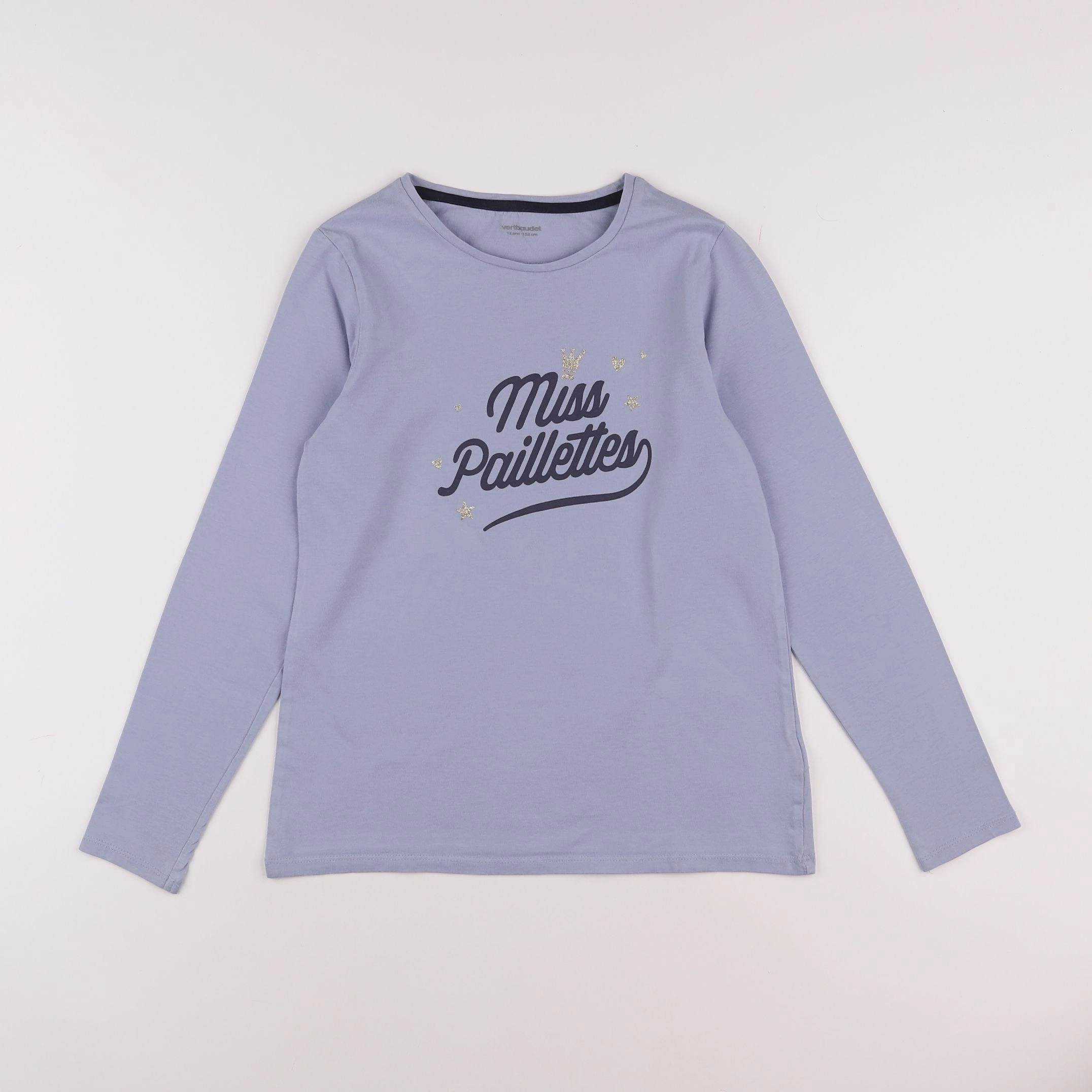 Vertbaudet - tee-shirt bleu - 12 ans