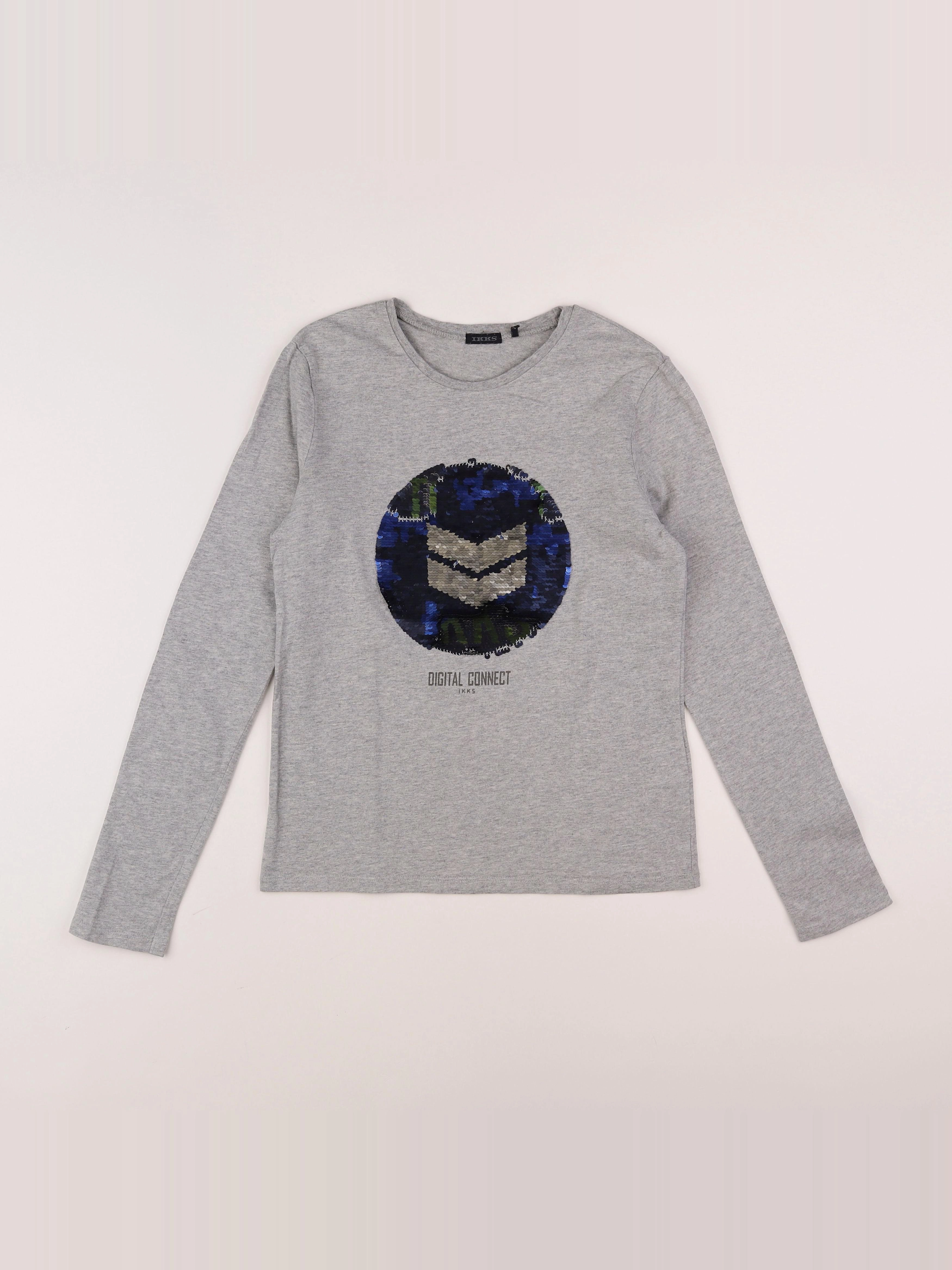 IKKS - tee-shirt gris - 12 ans