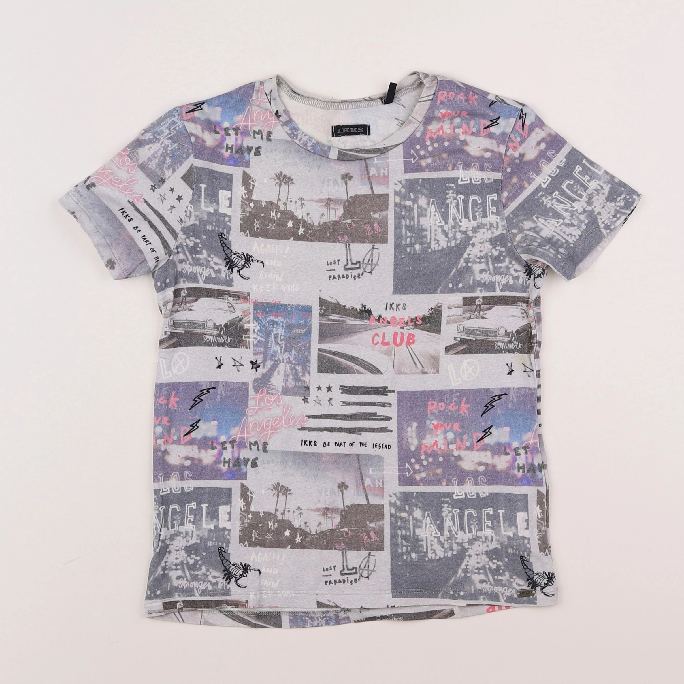 IKKS - tee-shirt gris - 8 ans