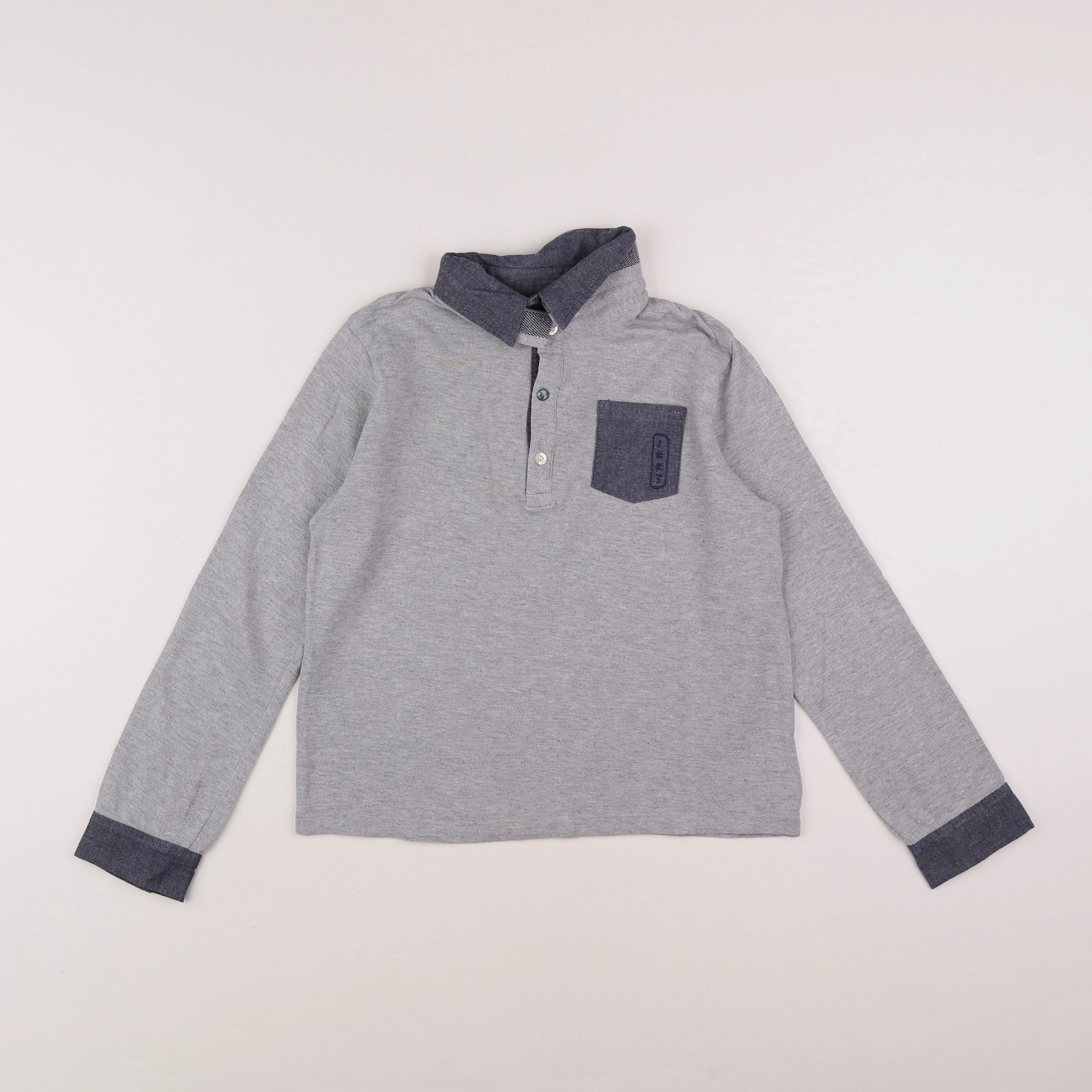 IKKS - polo gris - 10 ans