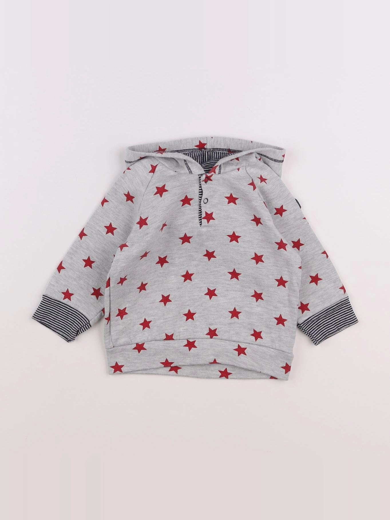 Petit Bateau - sweat gris - 6 mois