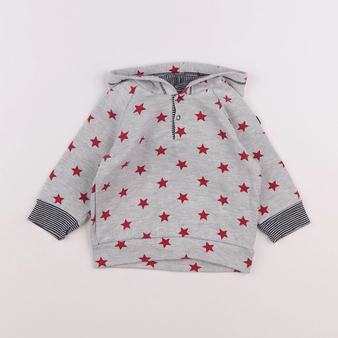 Petit Bateau - sweat gris - 6 mois