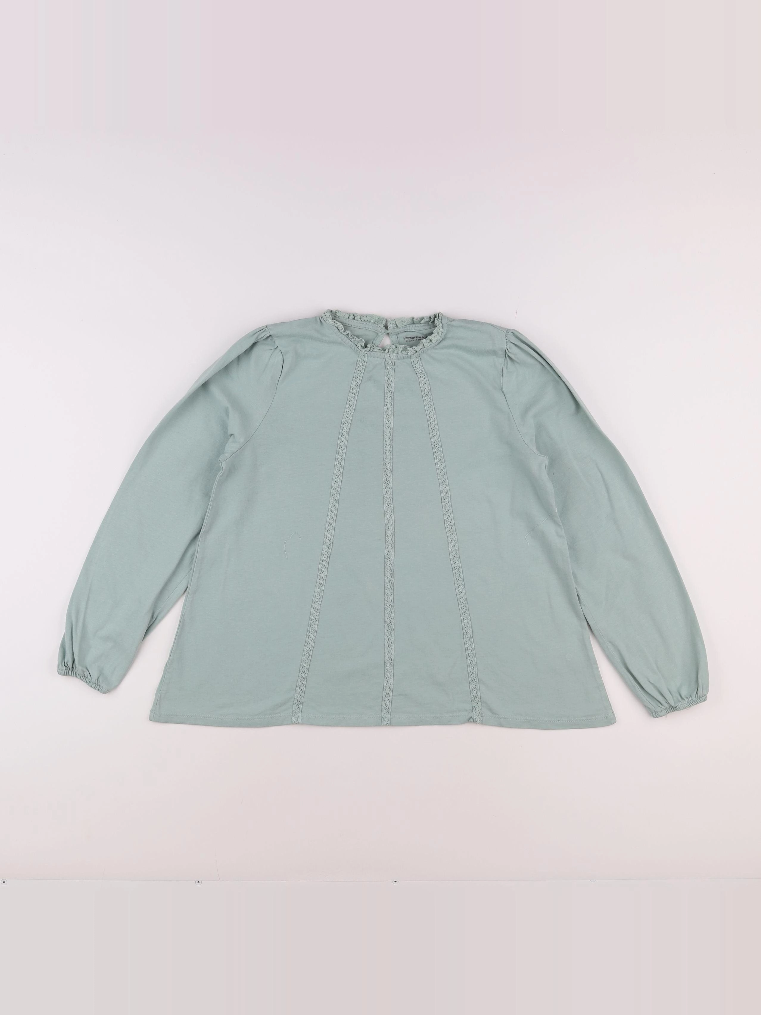 Vertbaudet - tee-shirt vert - 14 ans