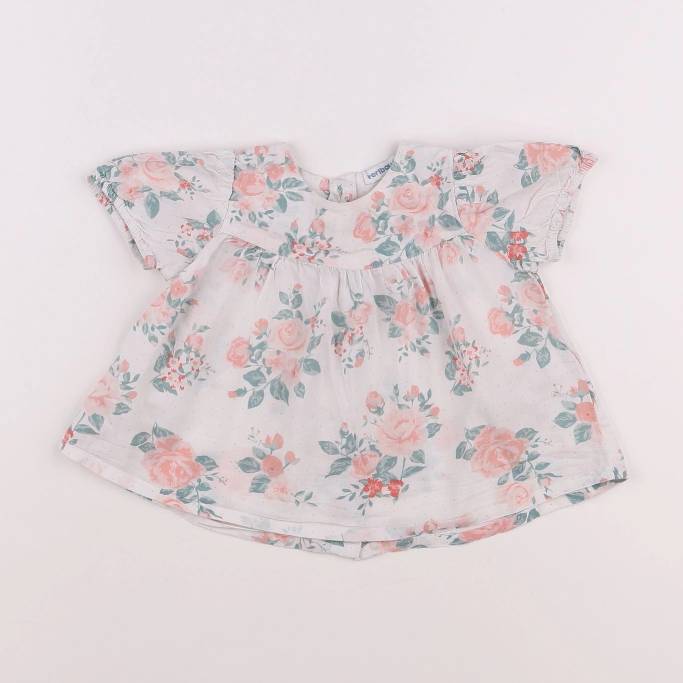 Vertbaudet - blouse blanc - 12 mois