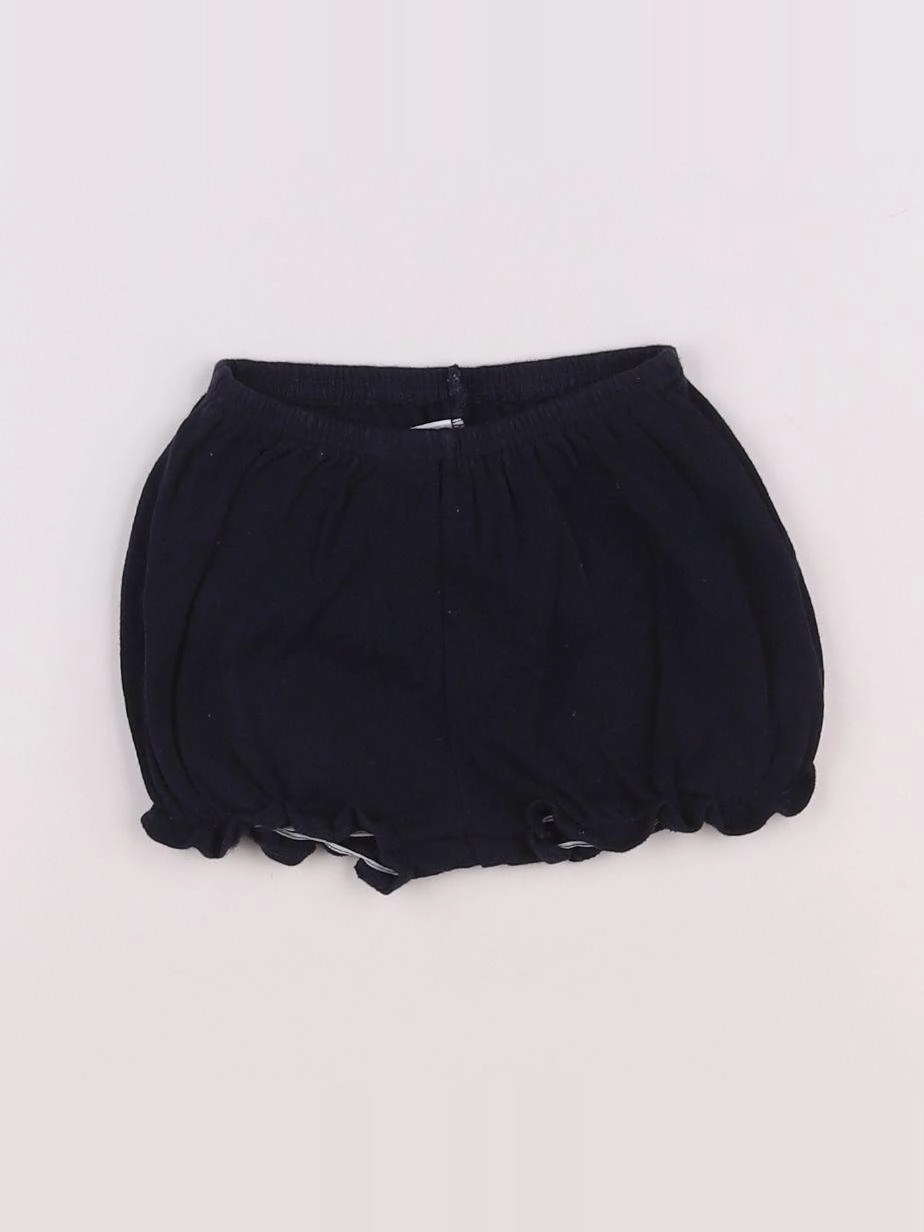 Petit Bateau - short bleu - 6 mois