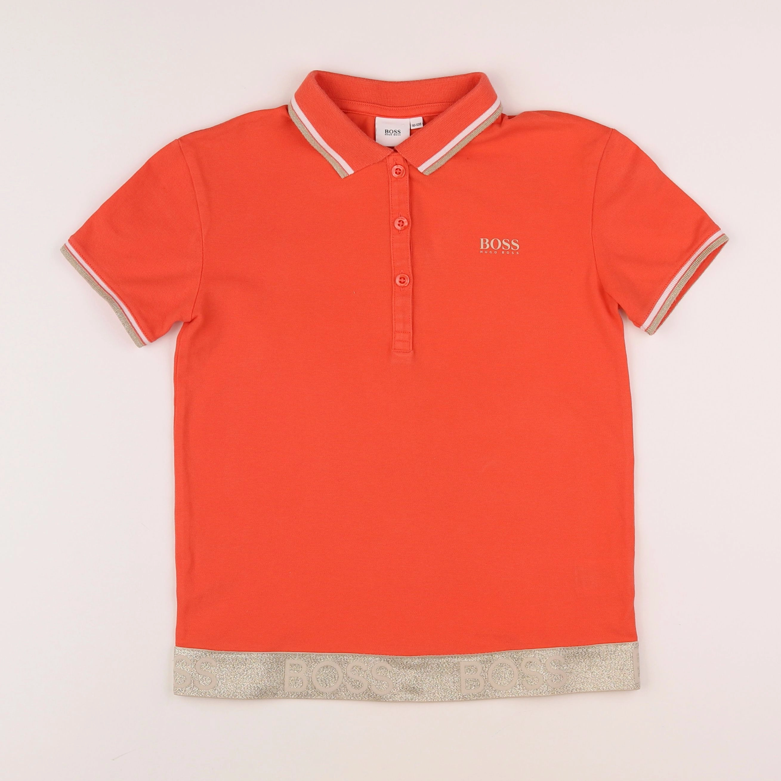 Hugo Boss - polo orange - 10 ans