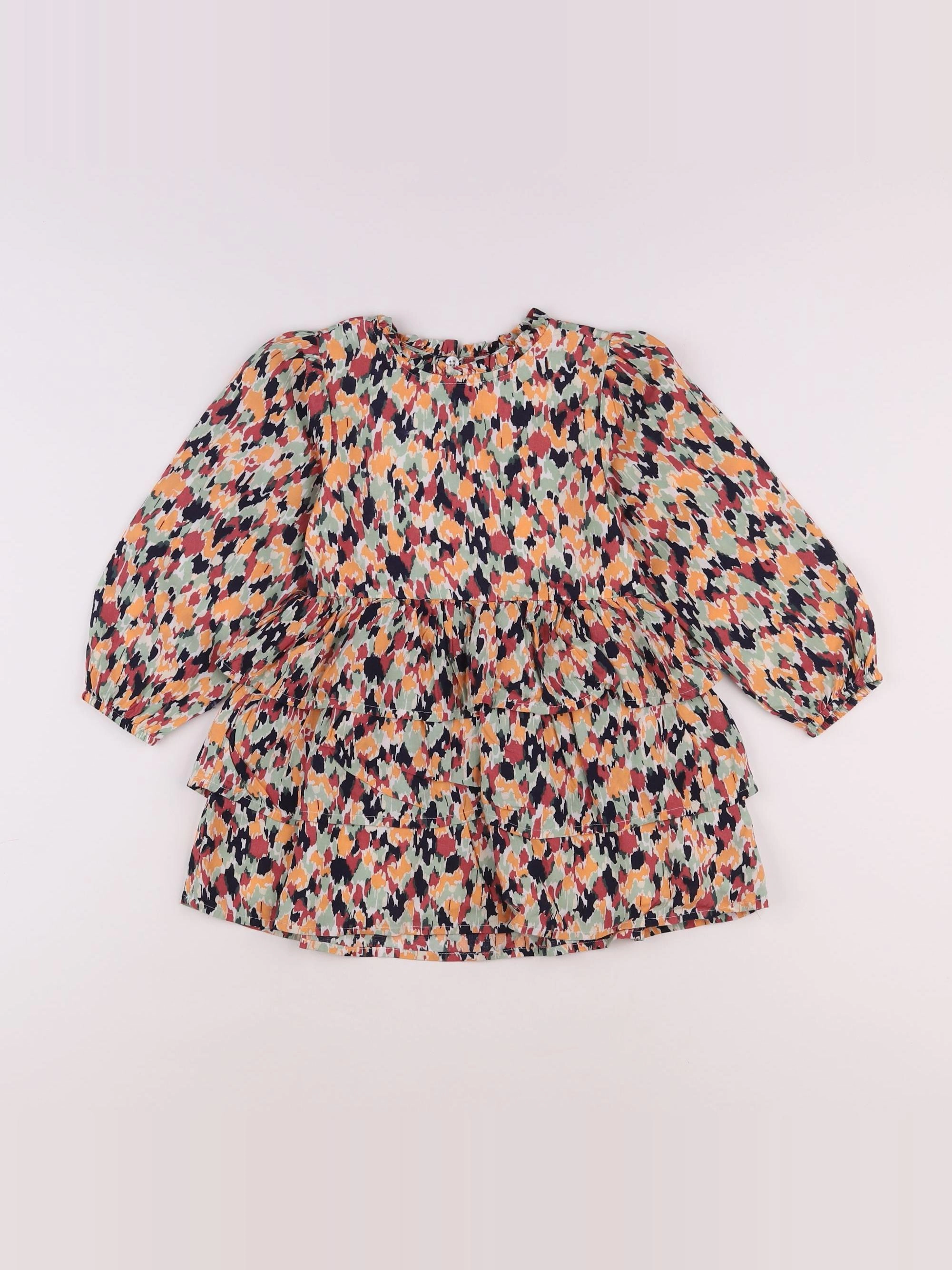 s.Oliver - robe orange, multicolore - 3 ans