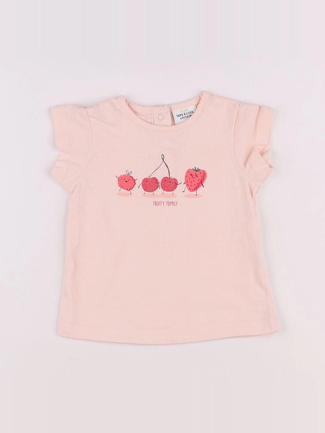 Tape à l'oeil - tee-shirt rose - 6 mois
