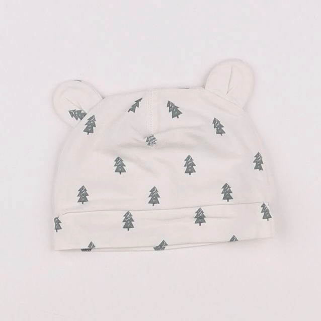 H&M - bonnet blanc - 3 mois