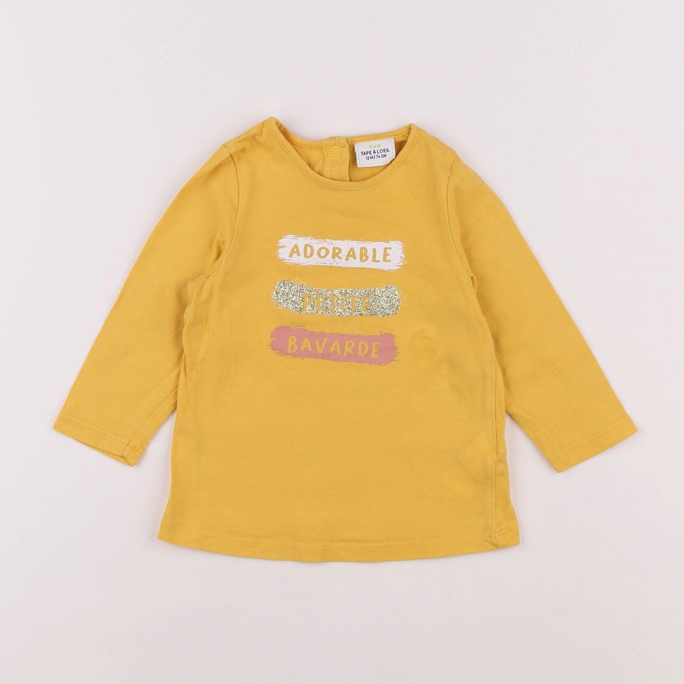Tape à l'oeil - tee-shirt jaune - 12 mois