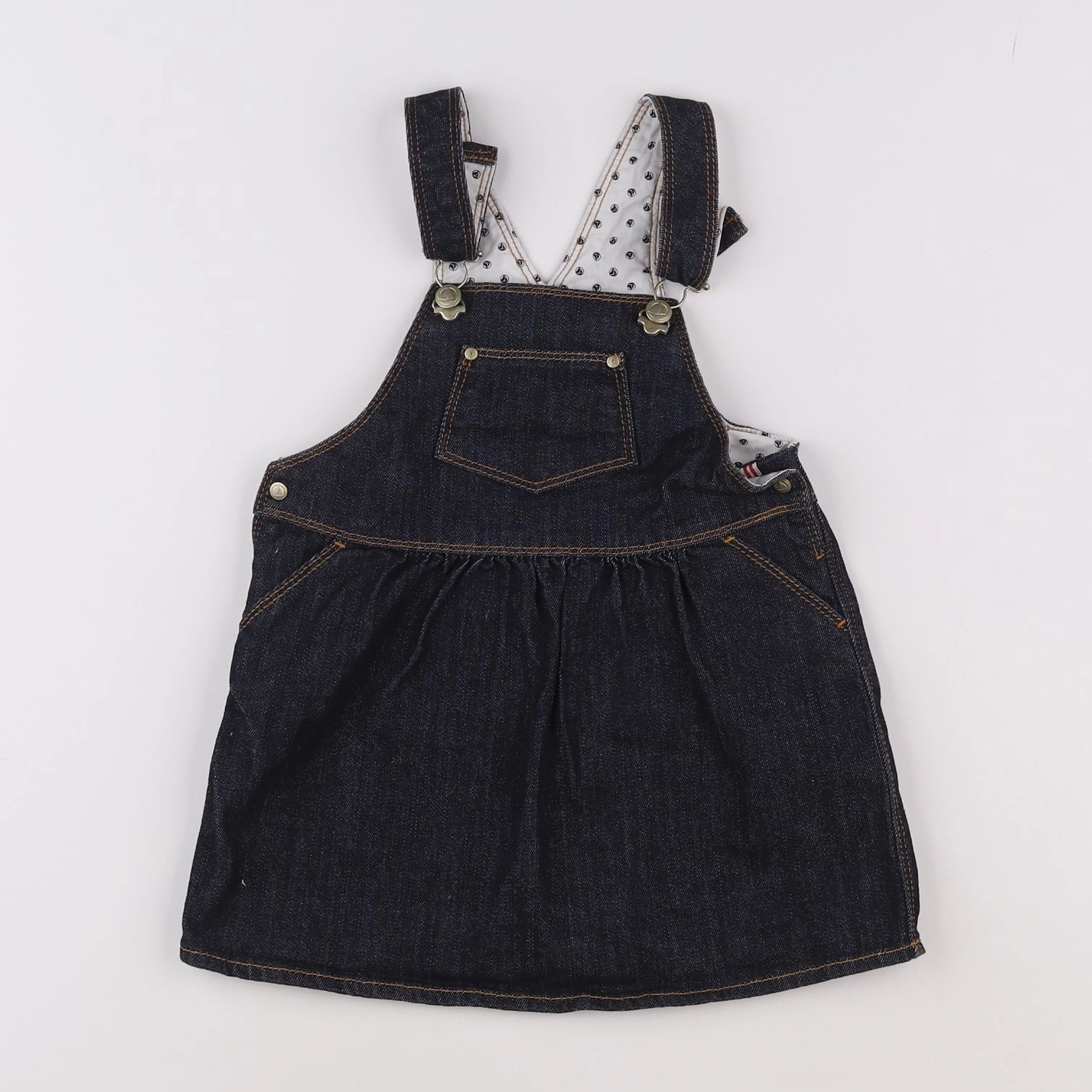 Petit Bateau - robe bleu - 2 ans