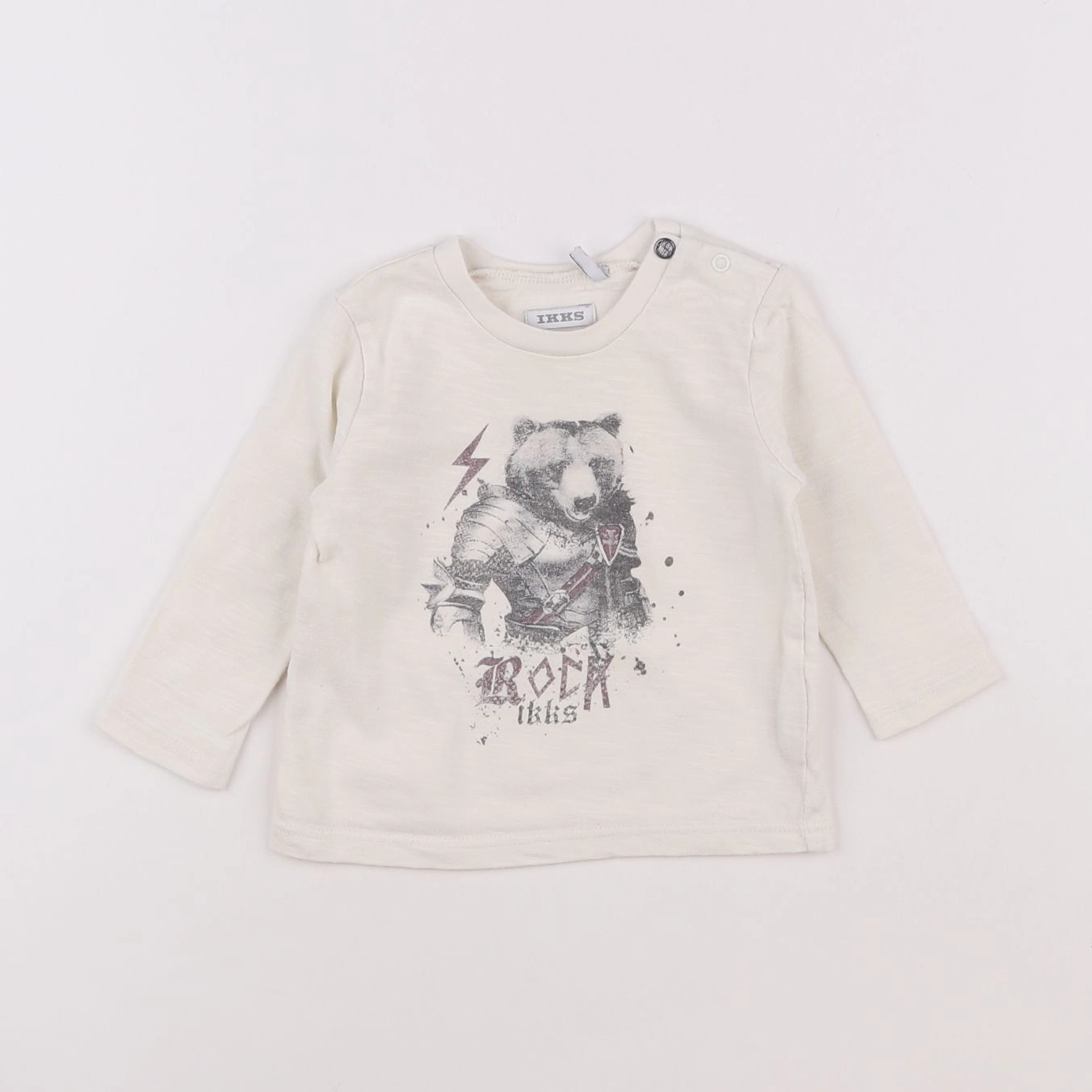 IKKS - tee-shirt blanc - 6 mois