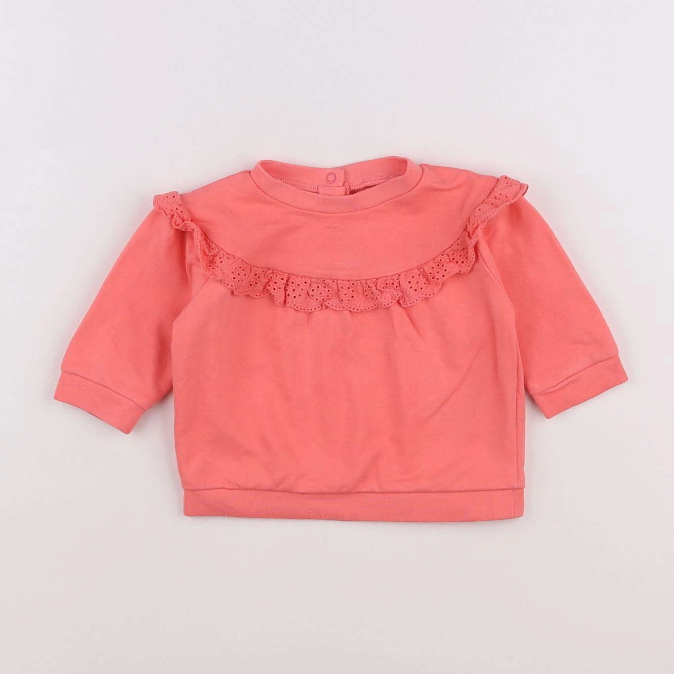 Vertbaudet - sweat rose - 6 mois
