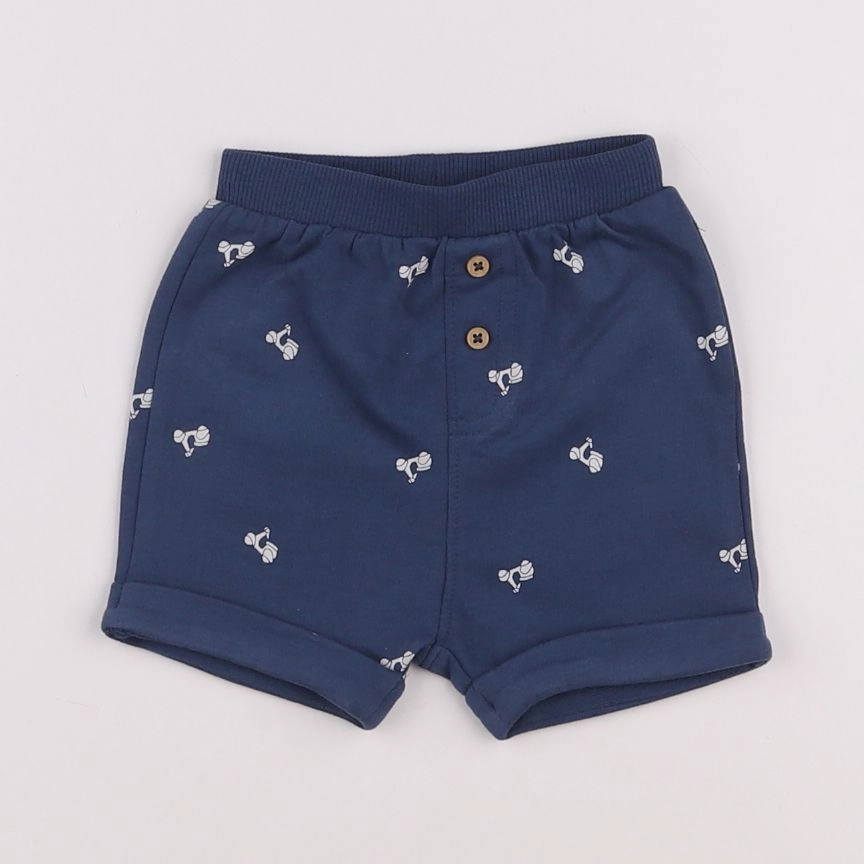 Vertbaudet - short bleu - 1 mois