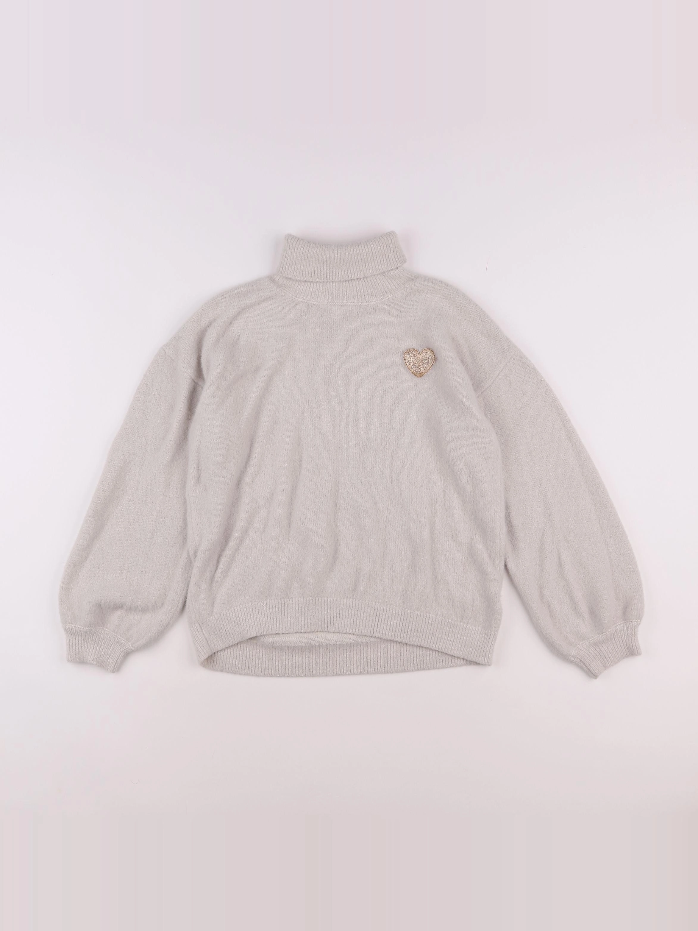 Vertbaudet - pull beige - 14 ans