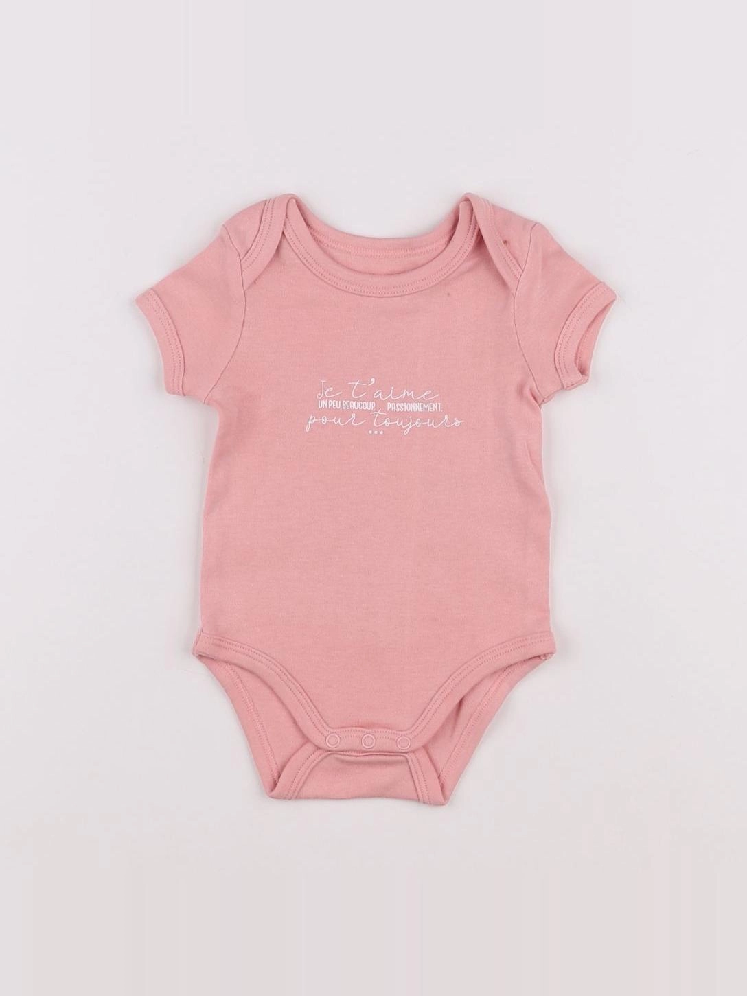 Vertbaudet - body rose - 3 mois