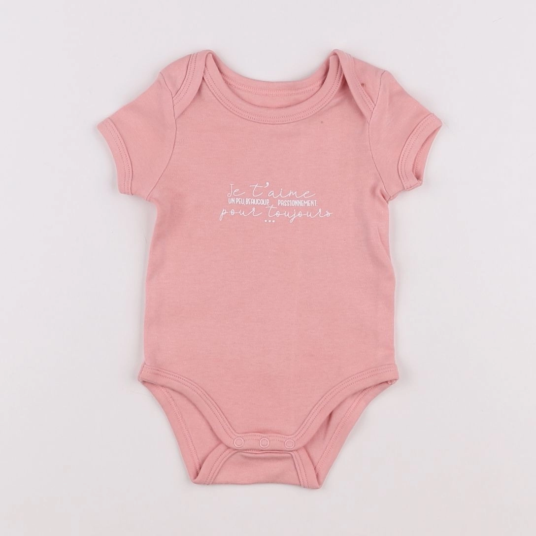 Vertbaudet - body rose - 3 mois