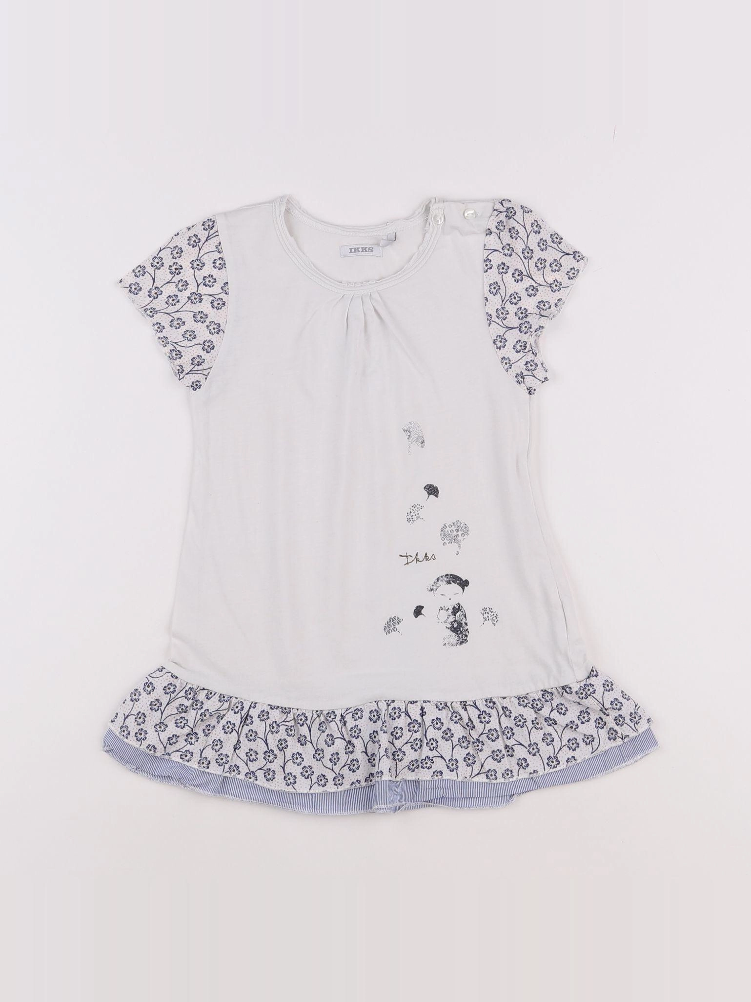 IKKS - robe blanc - 2 ans