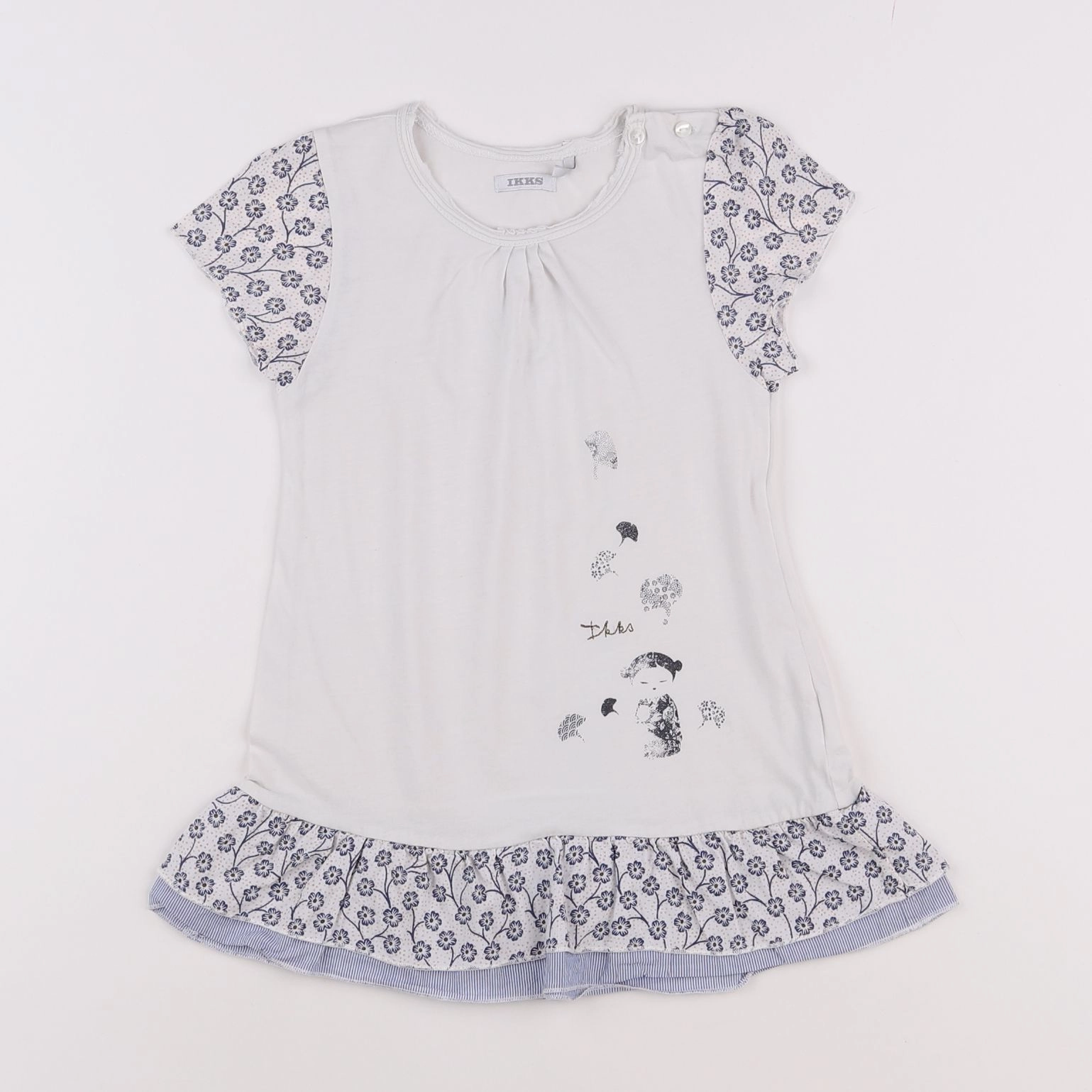 IKKS - robe blanc - 2 ans