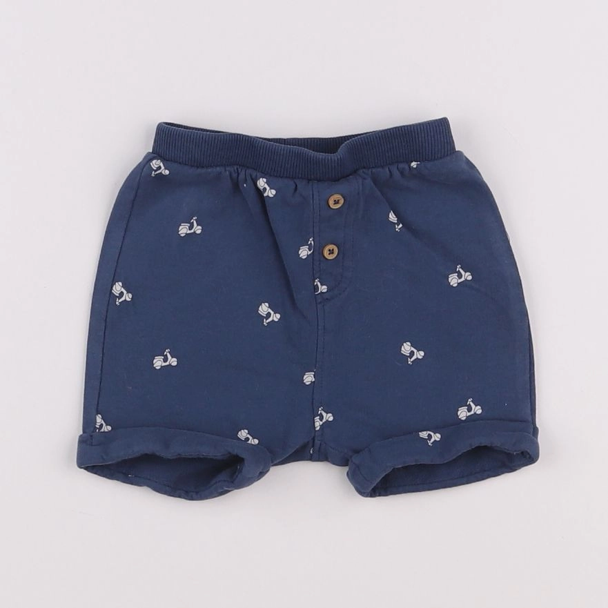 Vertbaudet - short bleu - 3 mois