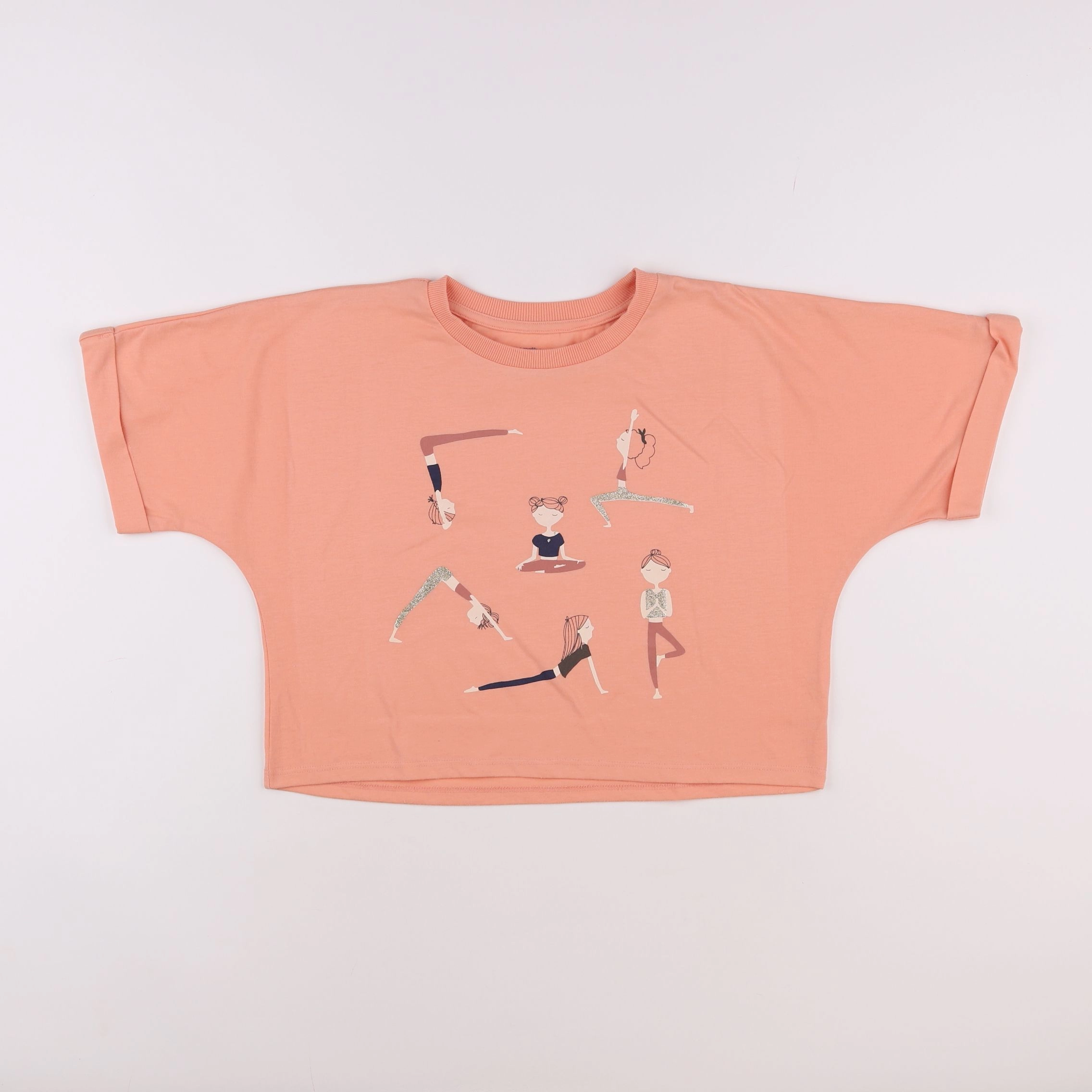 Vertbaudet - tee-shirt orange - 10 ans
