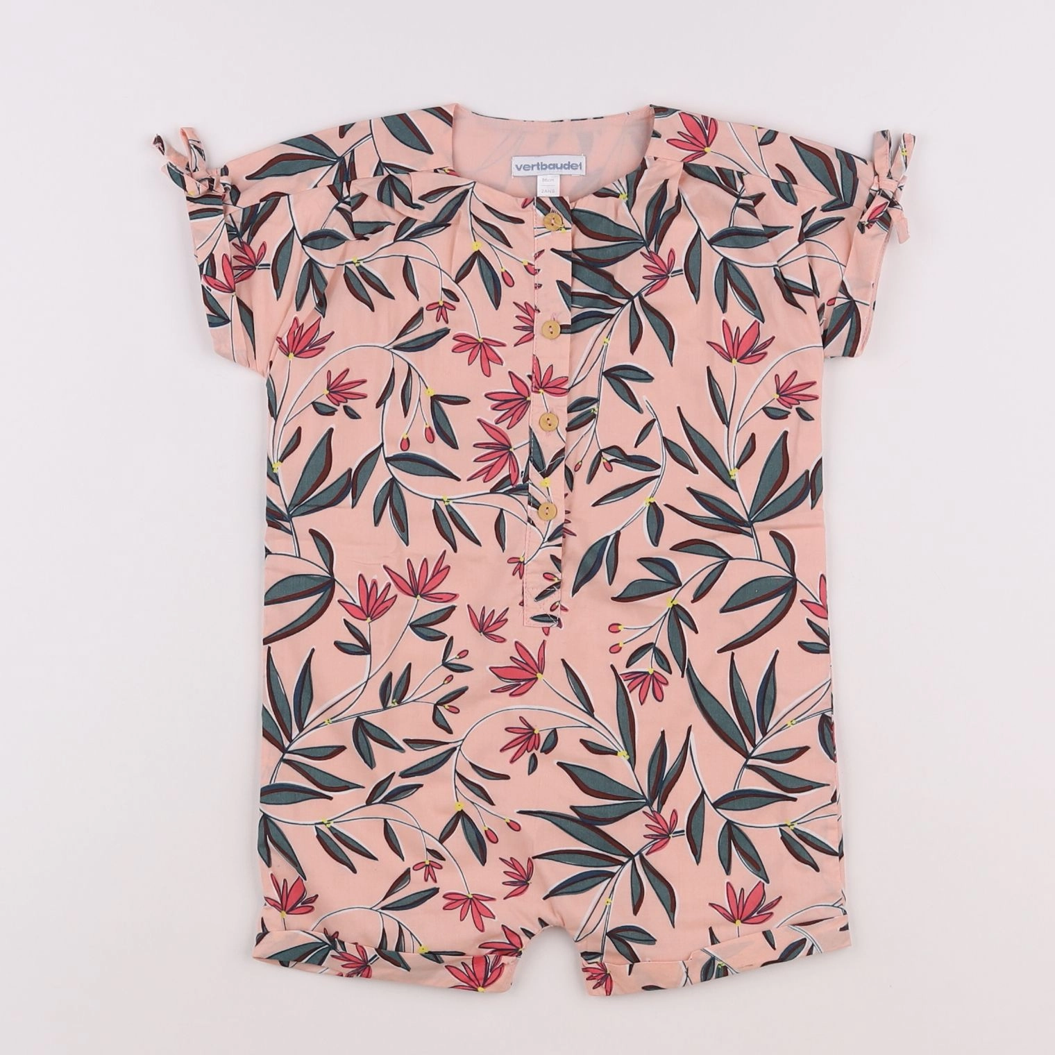 Vertbaudet - combinaison rose - 2 ans