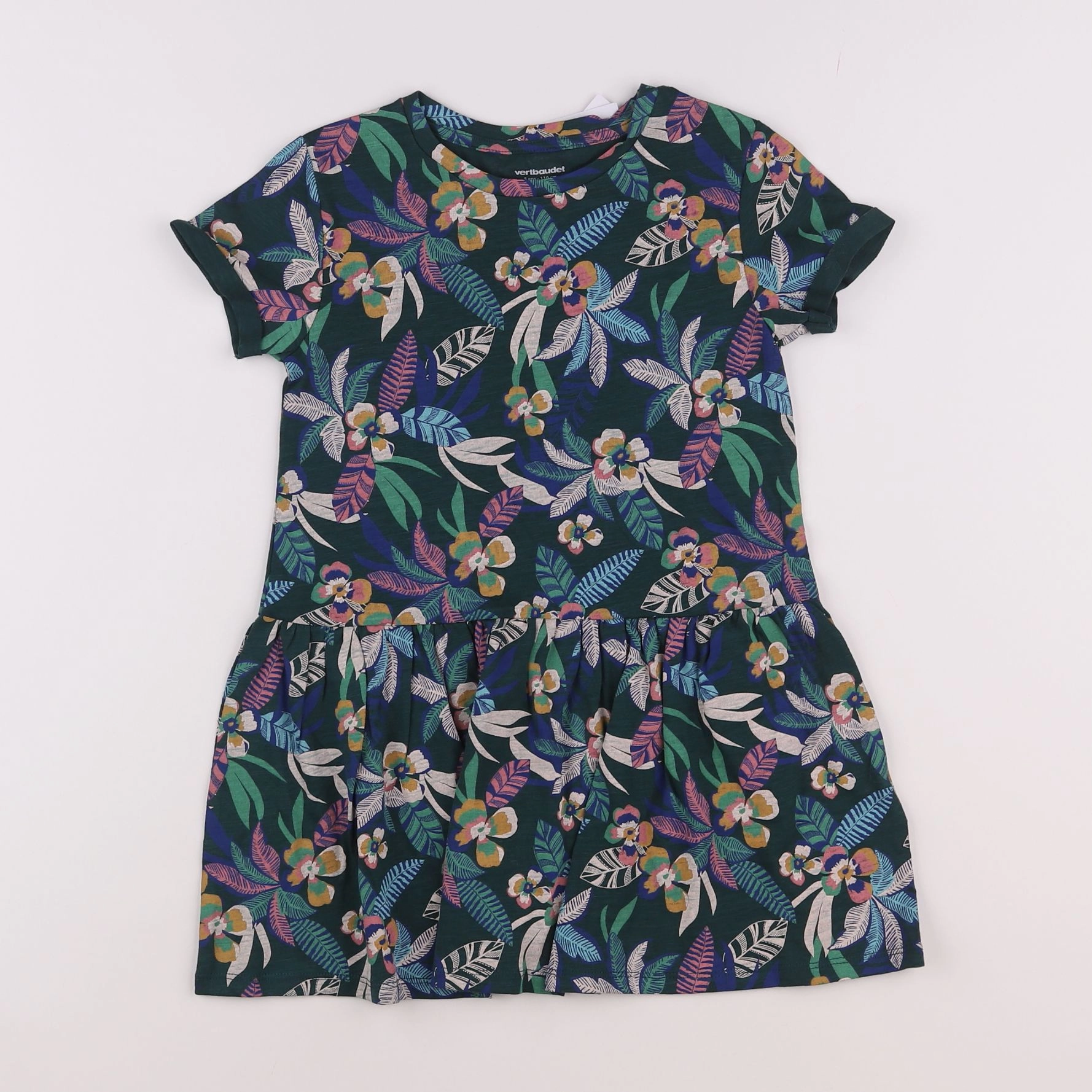 Vertbaudet - robe multicolore - 5 ans
