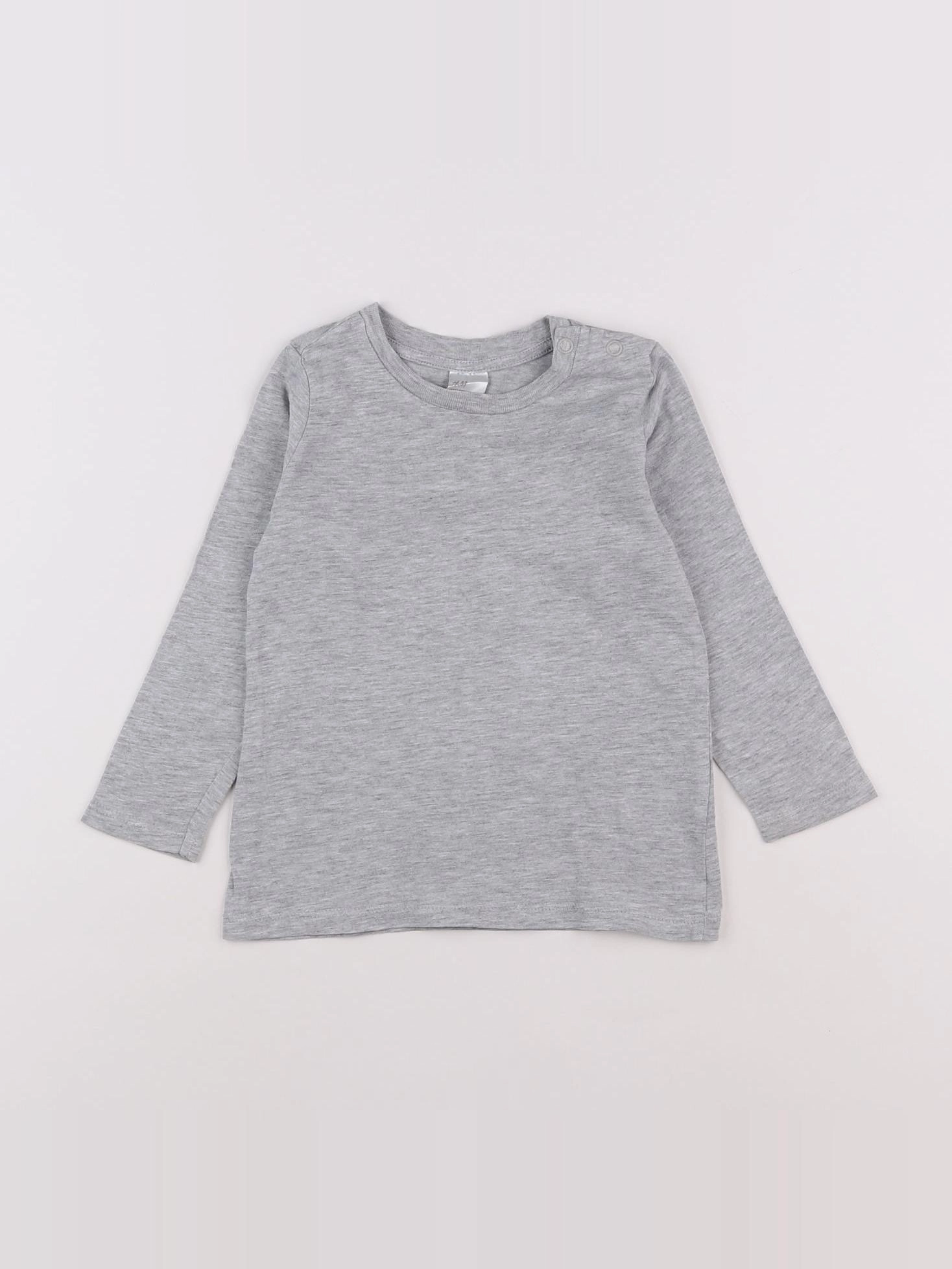 H&M - tee-shirt gris - 9/12 mois
