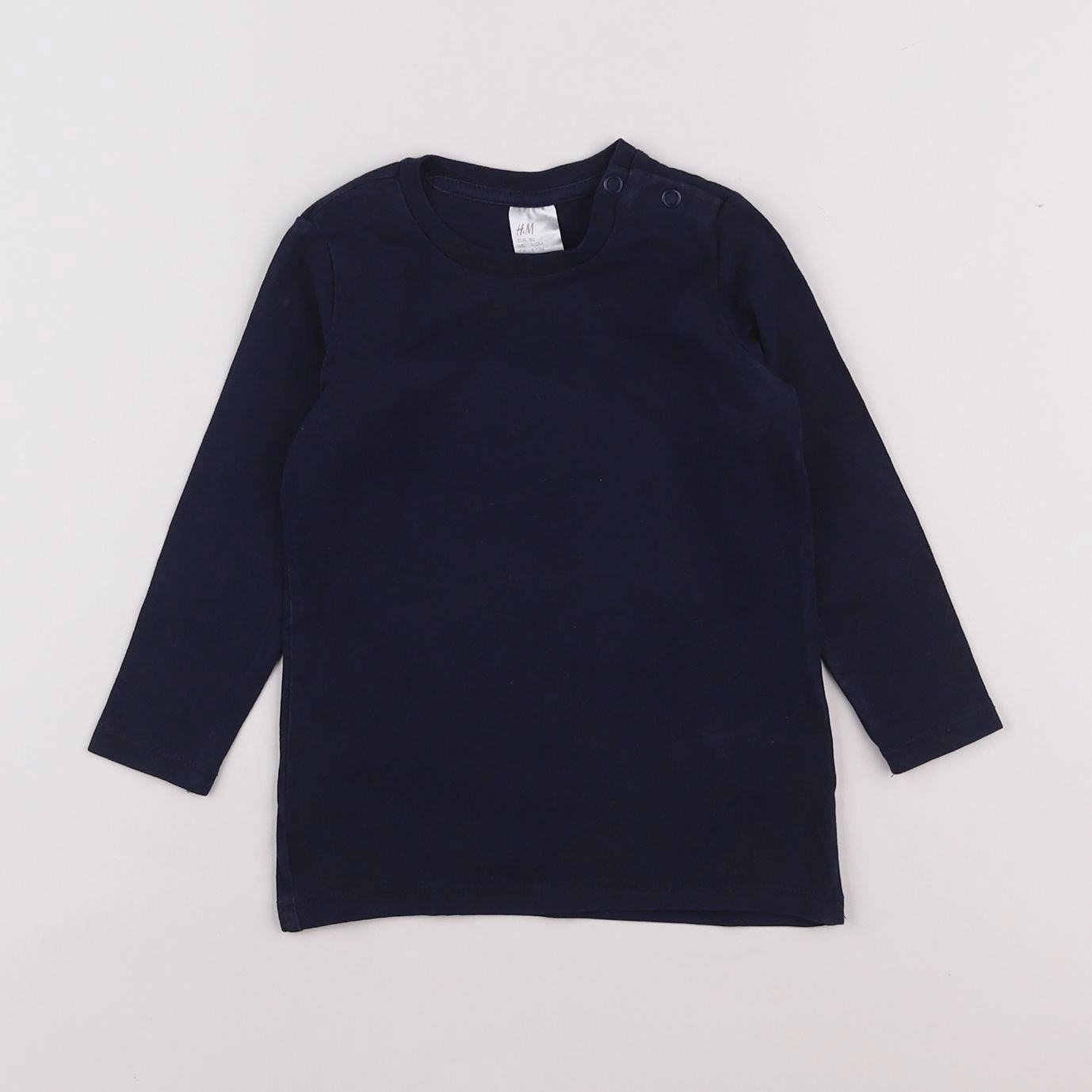 H&M - tee-shirt bleu - 9/12 mois