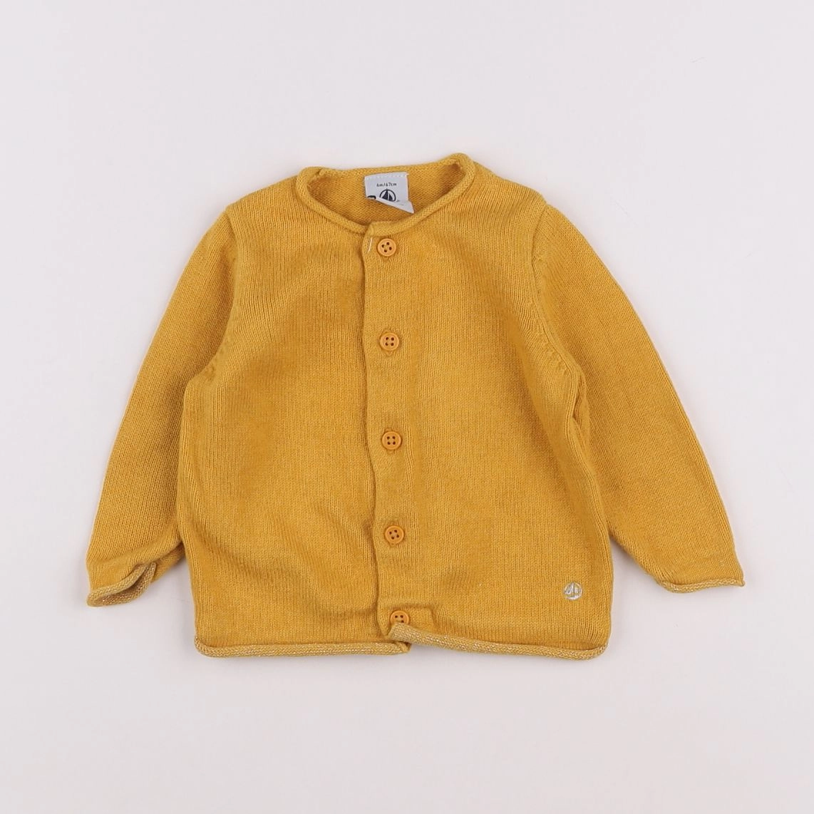 Petit Bateau - gilet jaune - 6 mois