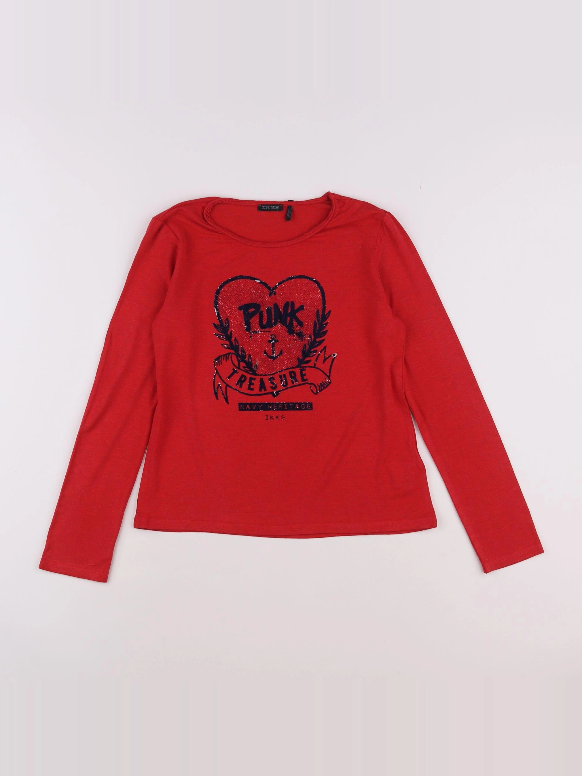 IKKS - tee-shirt rouge - 10 ans