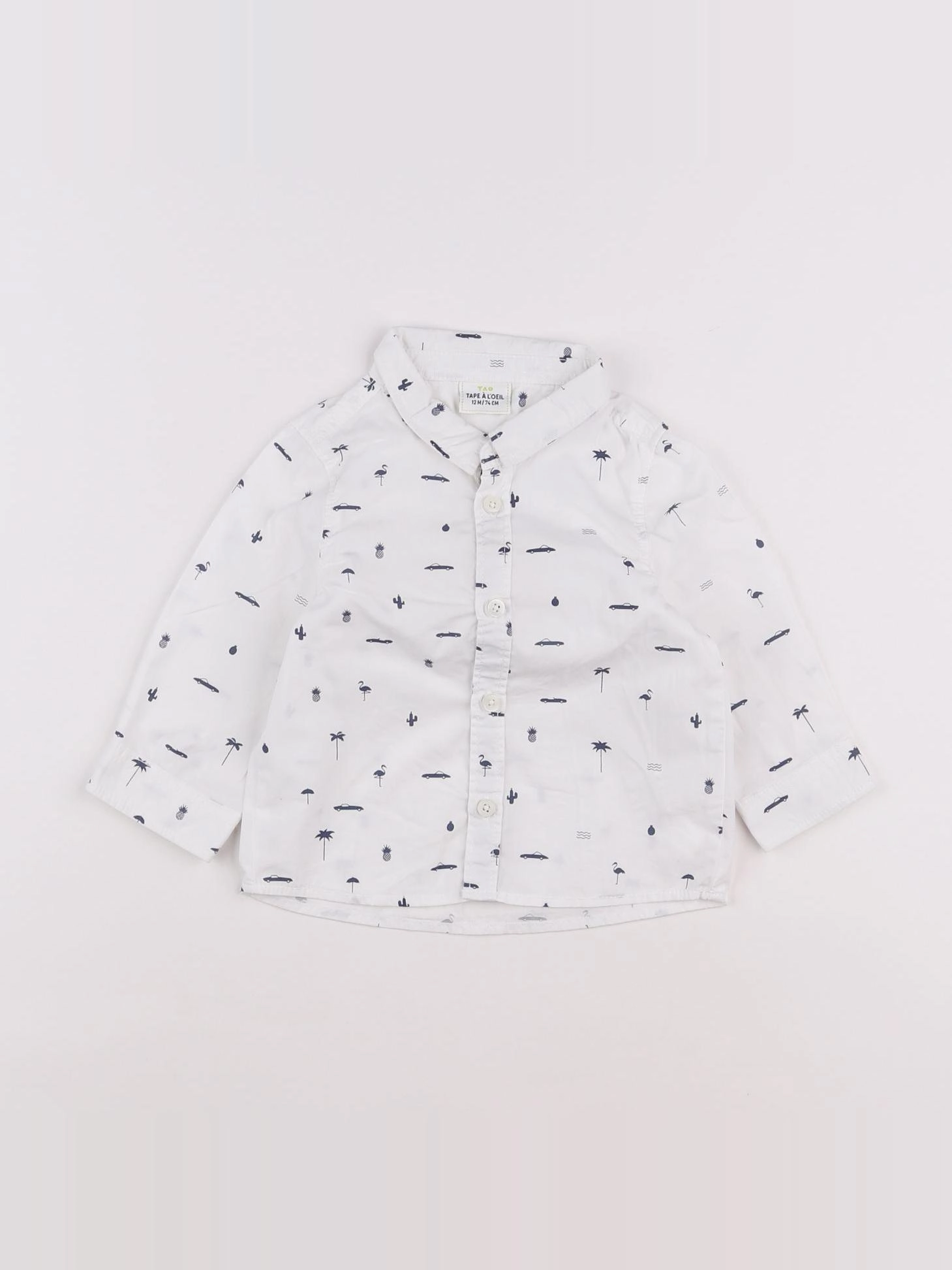 Tape à l'oeil - chemise blanc - 12 mois