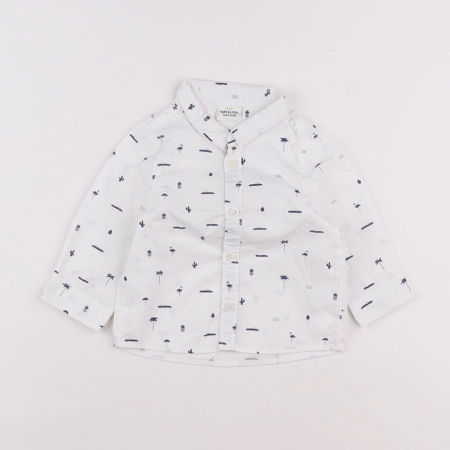 Tape à l'oeil - chemise blanc - 12 mois