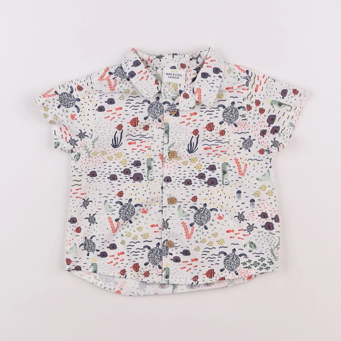 Tape à l'oeil - chemise multicolore - 6 mois