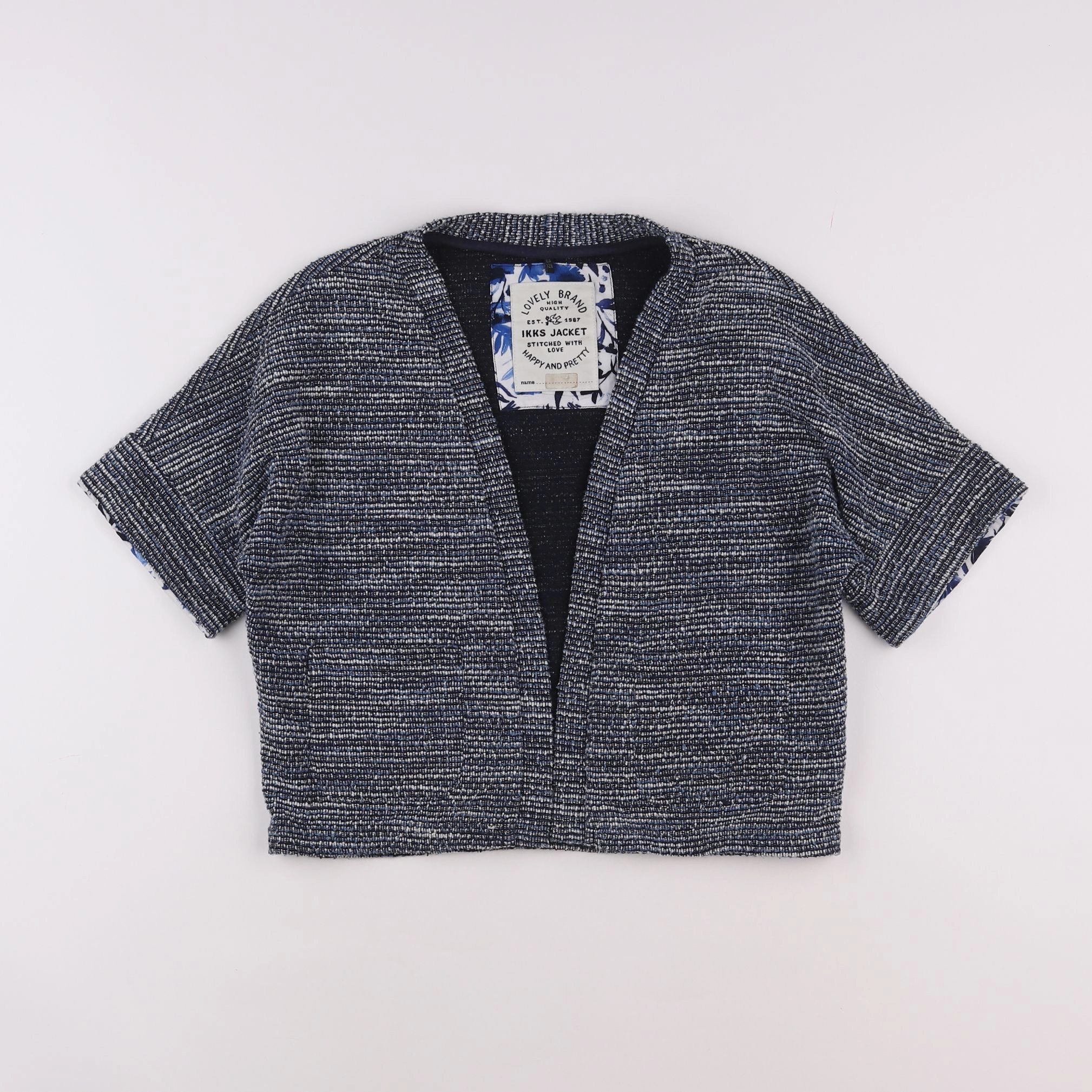 IKKS - gilet bleu - 8 ans