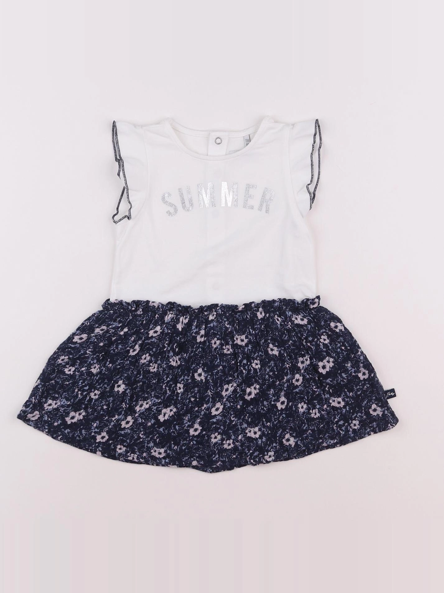 IKKS - robe bleu, blanc - 18 mois