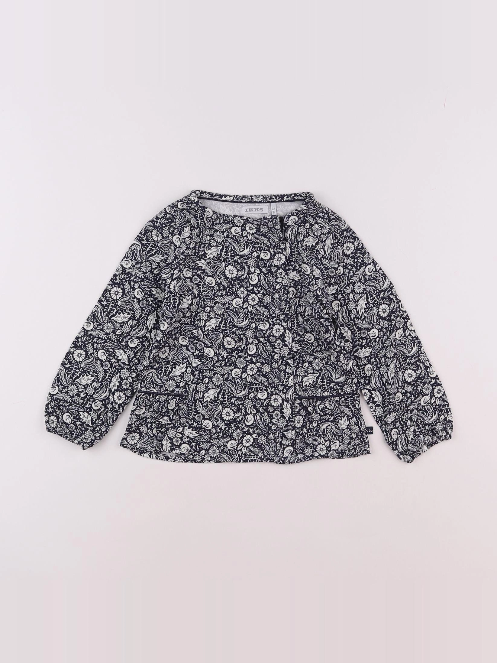 IKKS - blouse beige, noir - 2 ans
