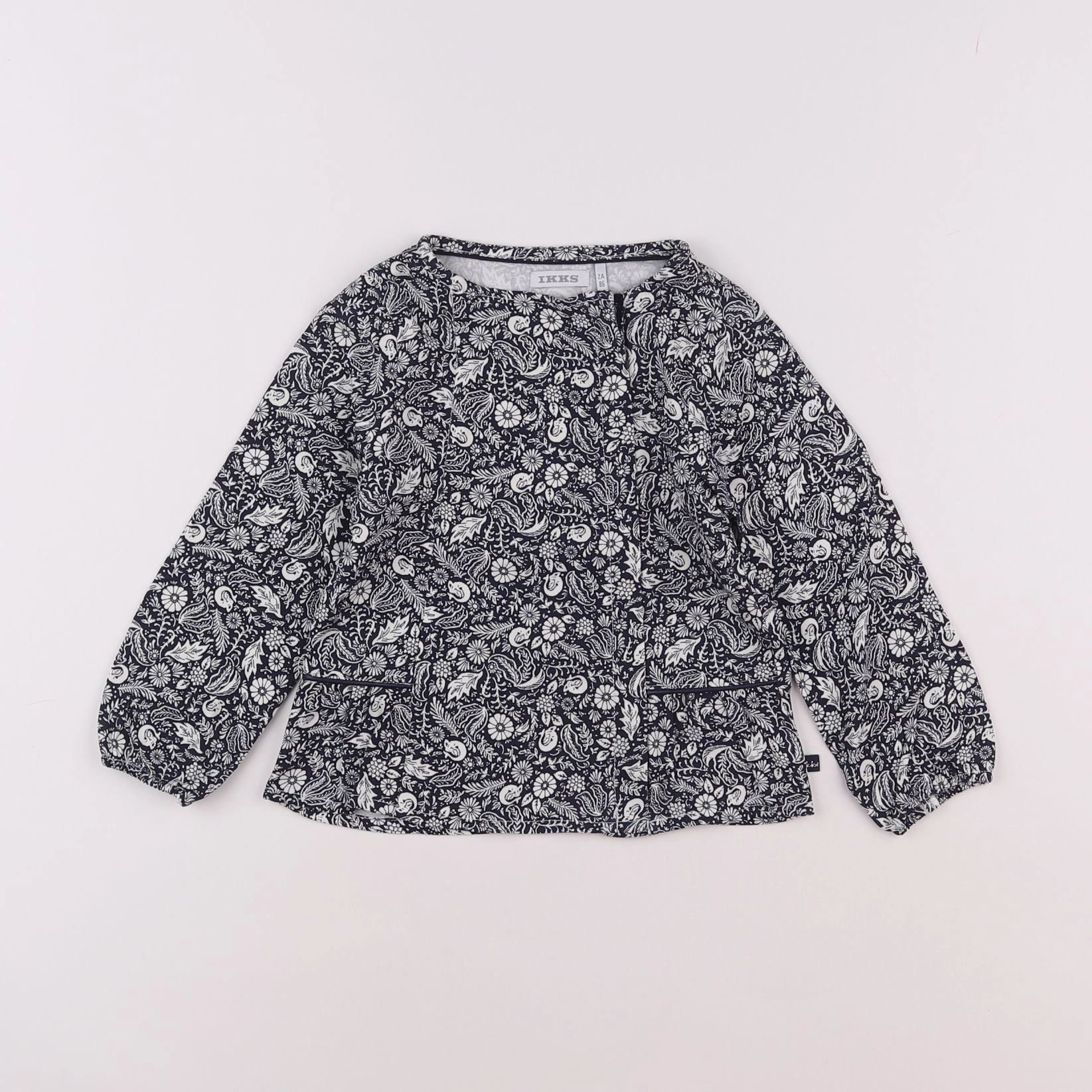 IKKS - blouse beige, noir - 2 ans