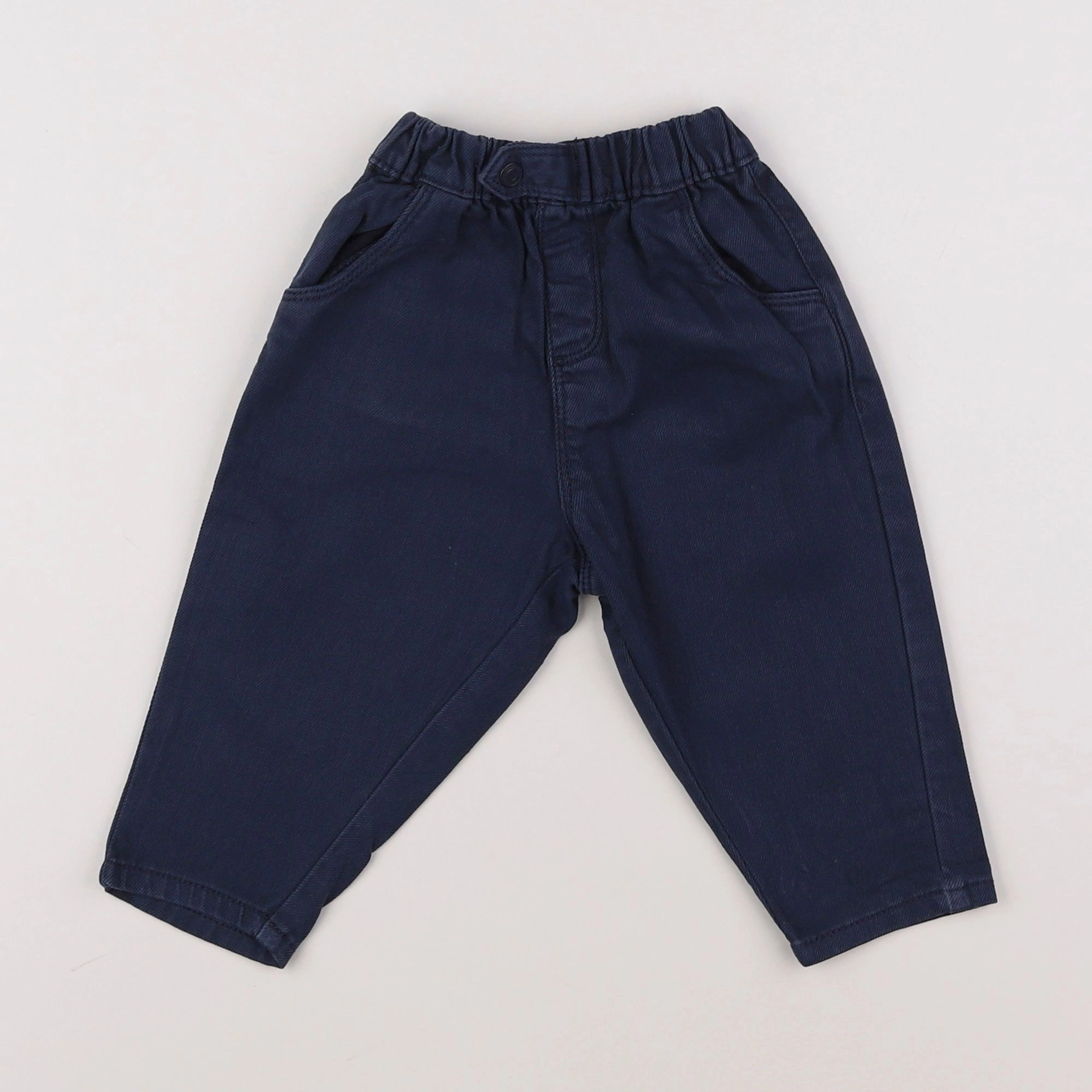 Vertbaudet - pantalon bleu - 6 mois